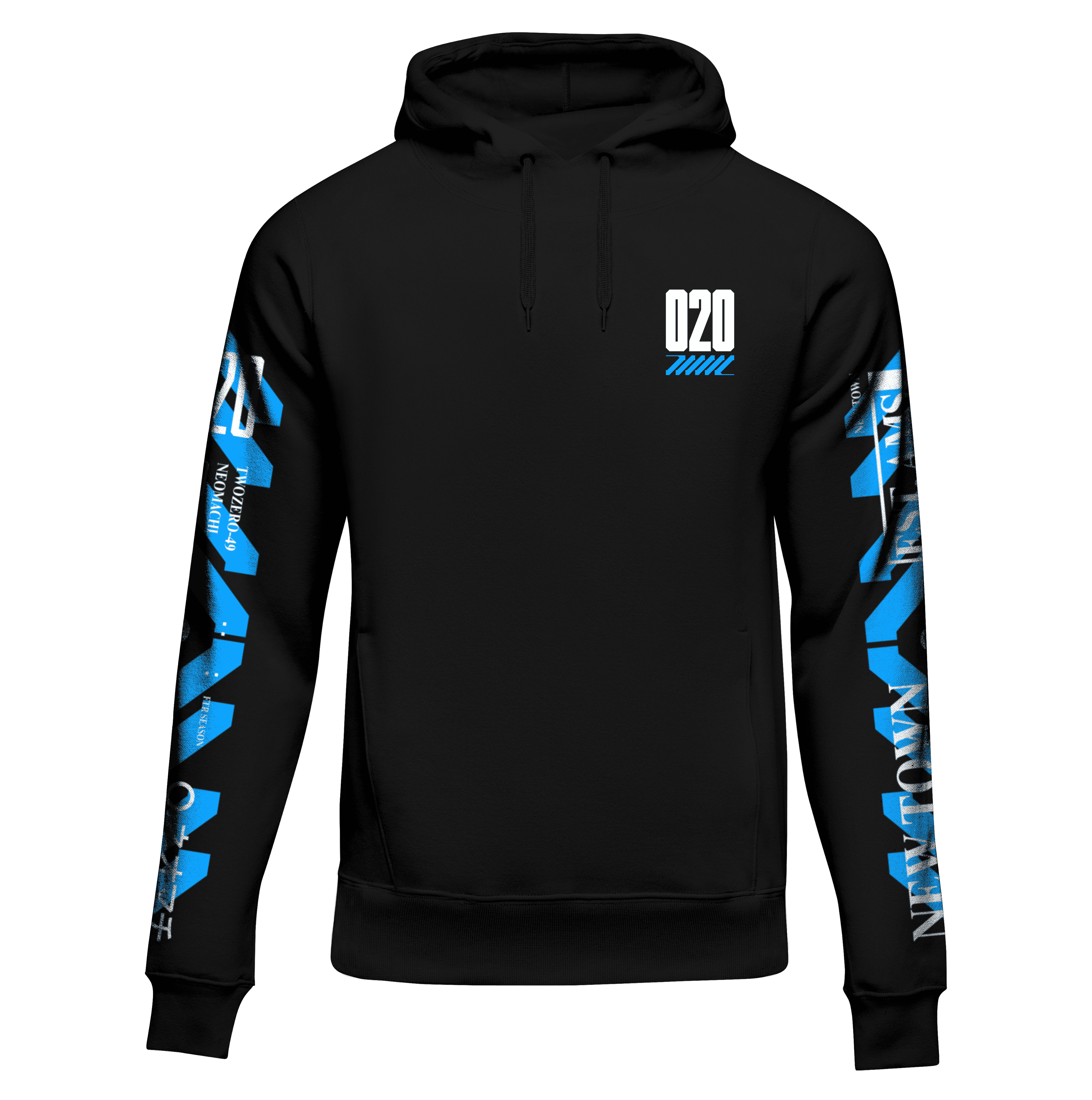 Cyberpunk Hoodie NeoAmsterdam Front Black