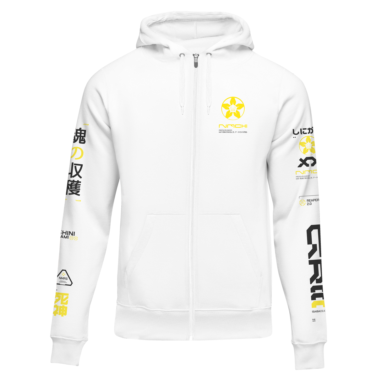 SHINIGAMI spider lily zip hoodie, view 2