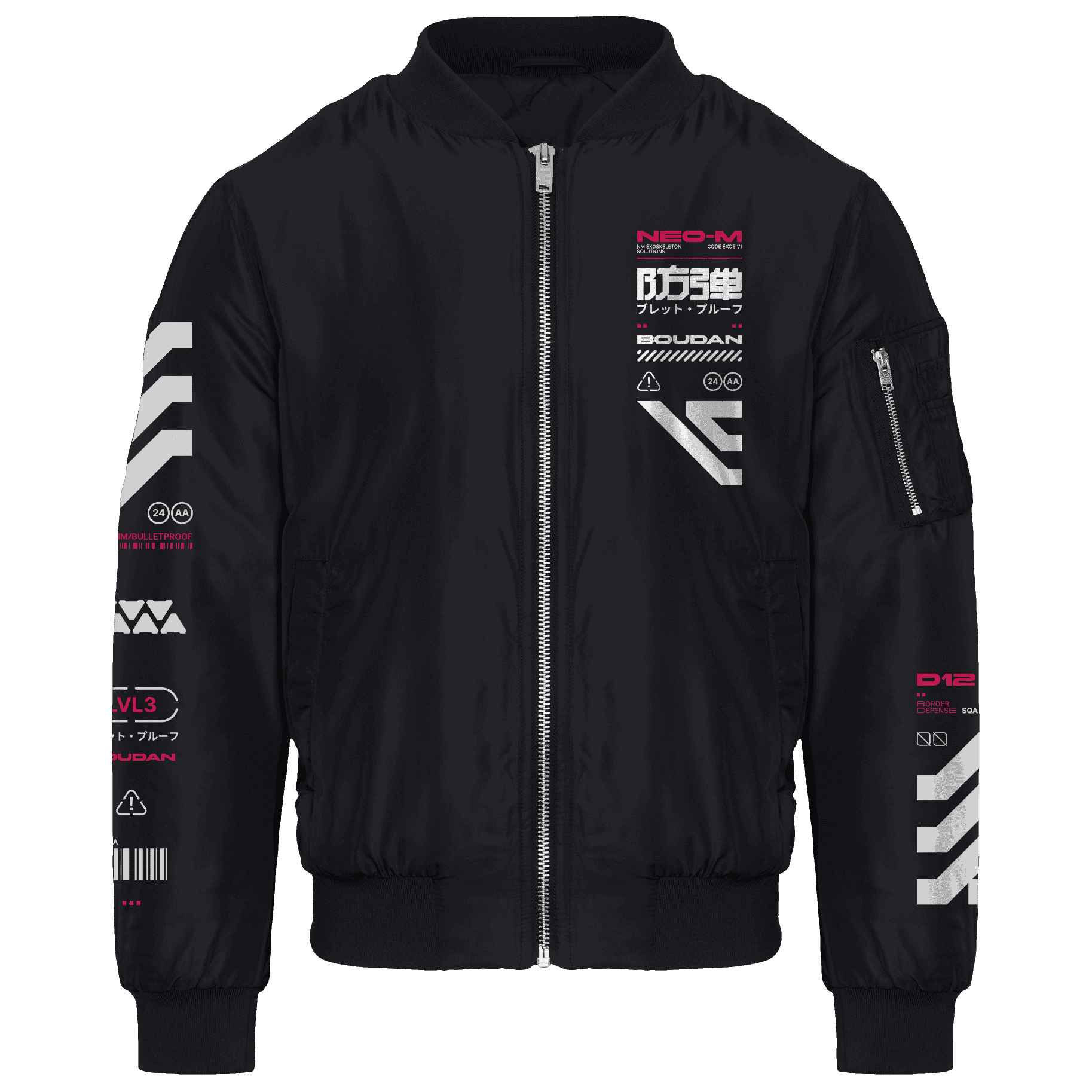 BLLTPRF: PREMIUM BOMBER - NEOMACHI - Cyberpunk - Techwear - Gaming