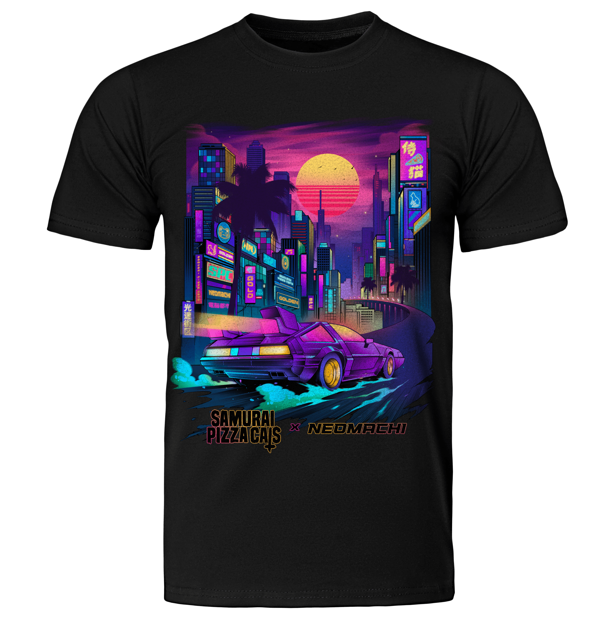 CITY OF GOLD: T - SHIRT - NEOMACHI - Cyberpunk - Techwear - Gaming