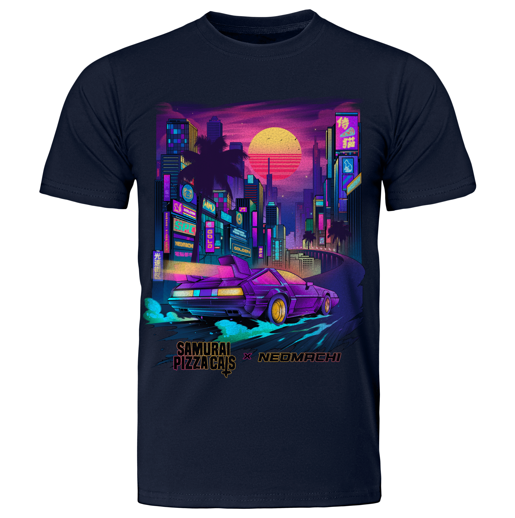CITY OF GOLD: T - SHIRT - NEOMACHI - Cyberpunk - Techwear - Gaming