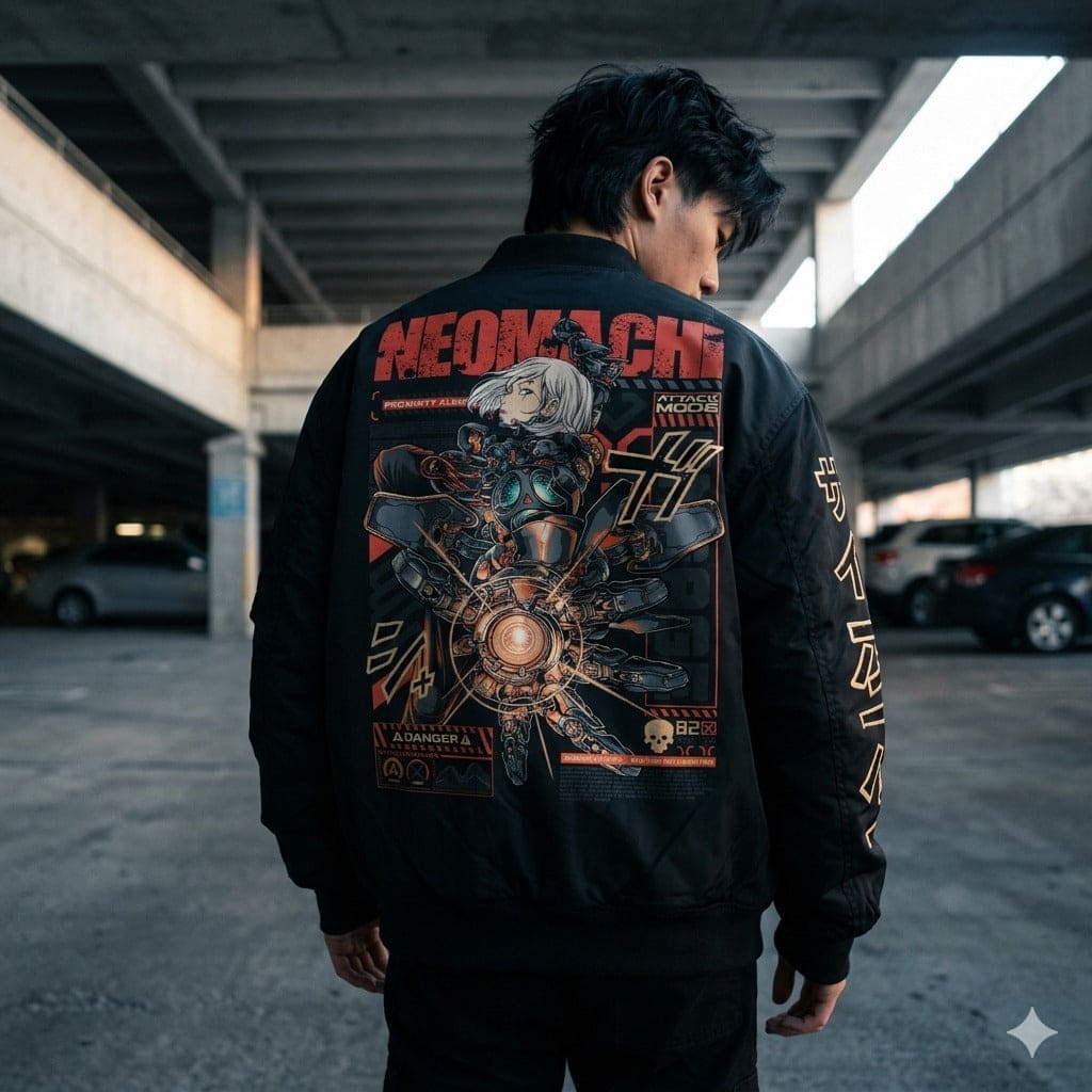 CYBORG: PREMIUM BOMBER - NEOMACHI - Cyberpunk - Techwear - Gaming