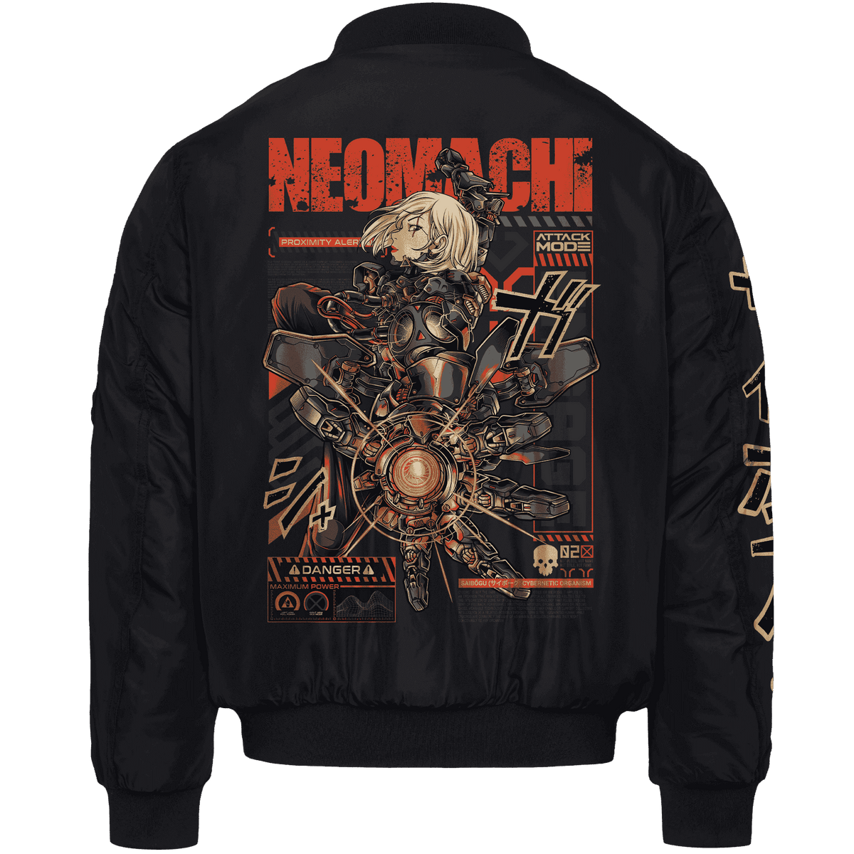 CYBORG: PREMIUM BOMBER - NEOMACHI - Cyberpunk - Techwear - Gaming
