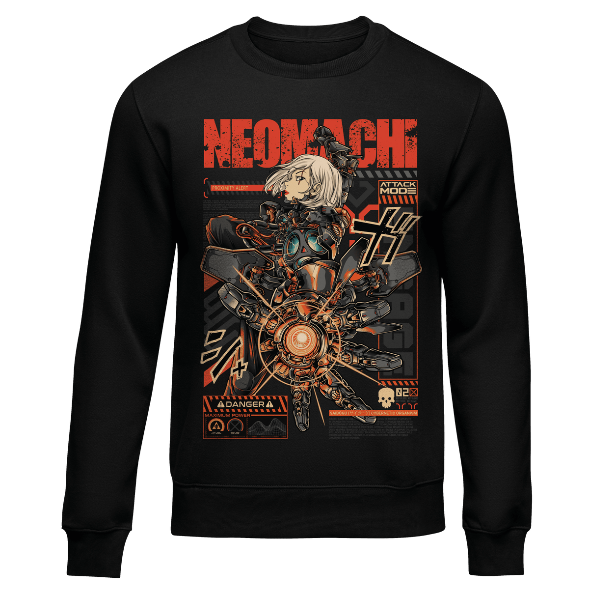 CYBORG: SWEATER - NEOMACHI - Cyberpunk - Techwear - Gaming