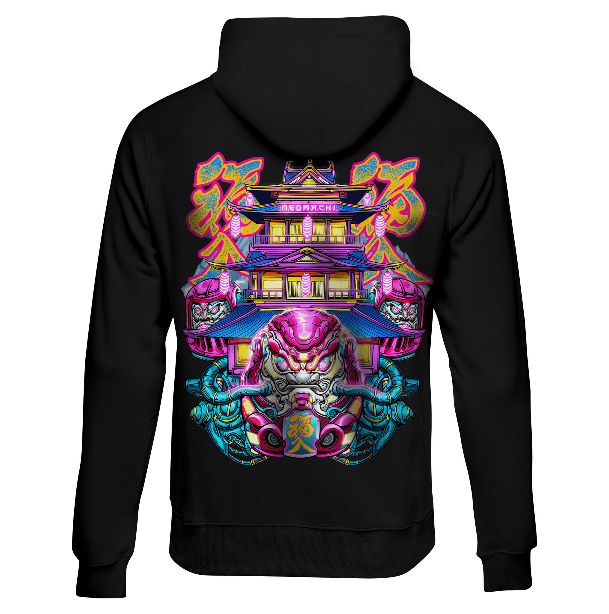 DARUMA: HOODIE - NEOMACHI - Cyberpunk - Techwear - Gaming