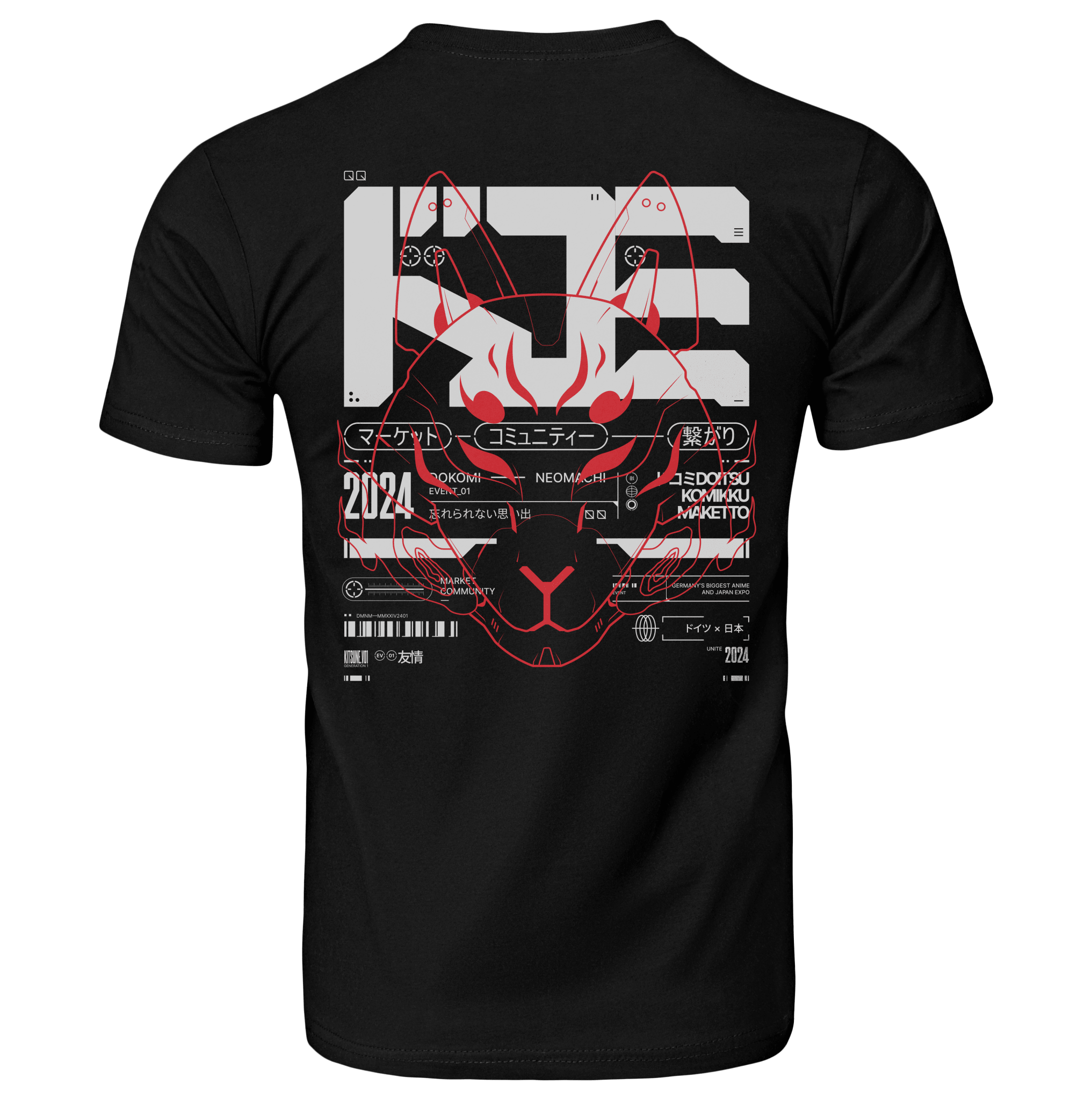 DKMIxNM: T - SHIRT - NEOMACHI - Cyberpunk - Techwear - Gaming