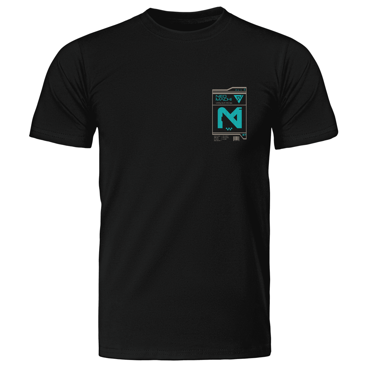 SYSTEM 7 retro-futuristic interface t-shirt, view 9