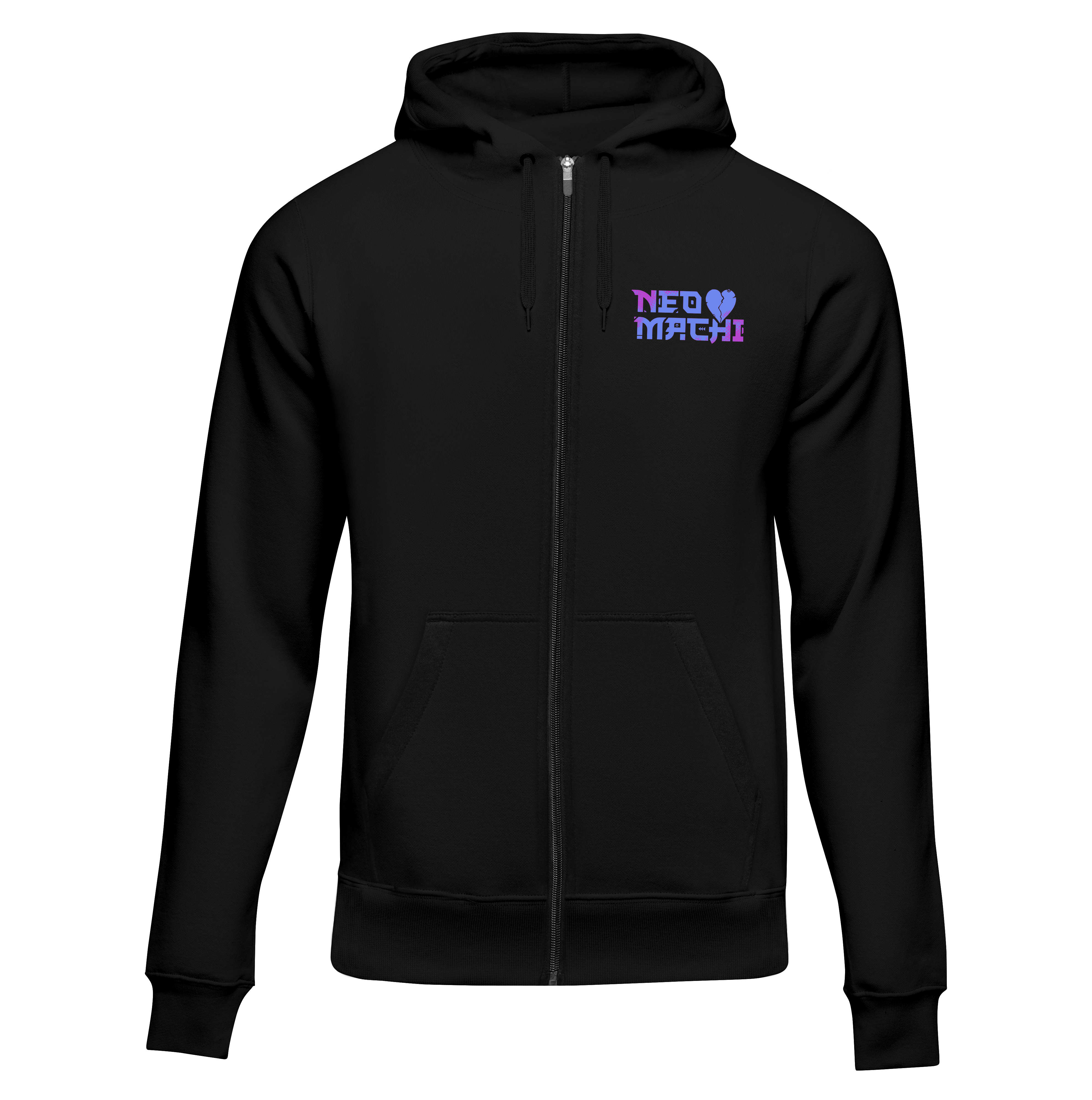 JOOU ZIP HOODIE Cyberpunk Black