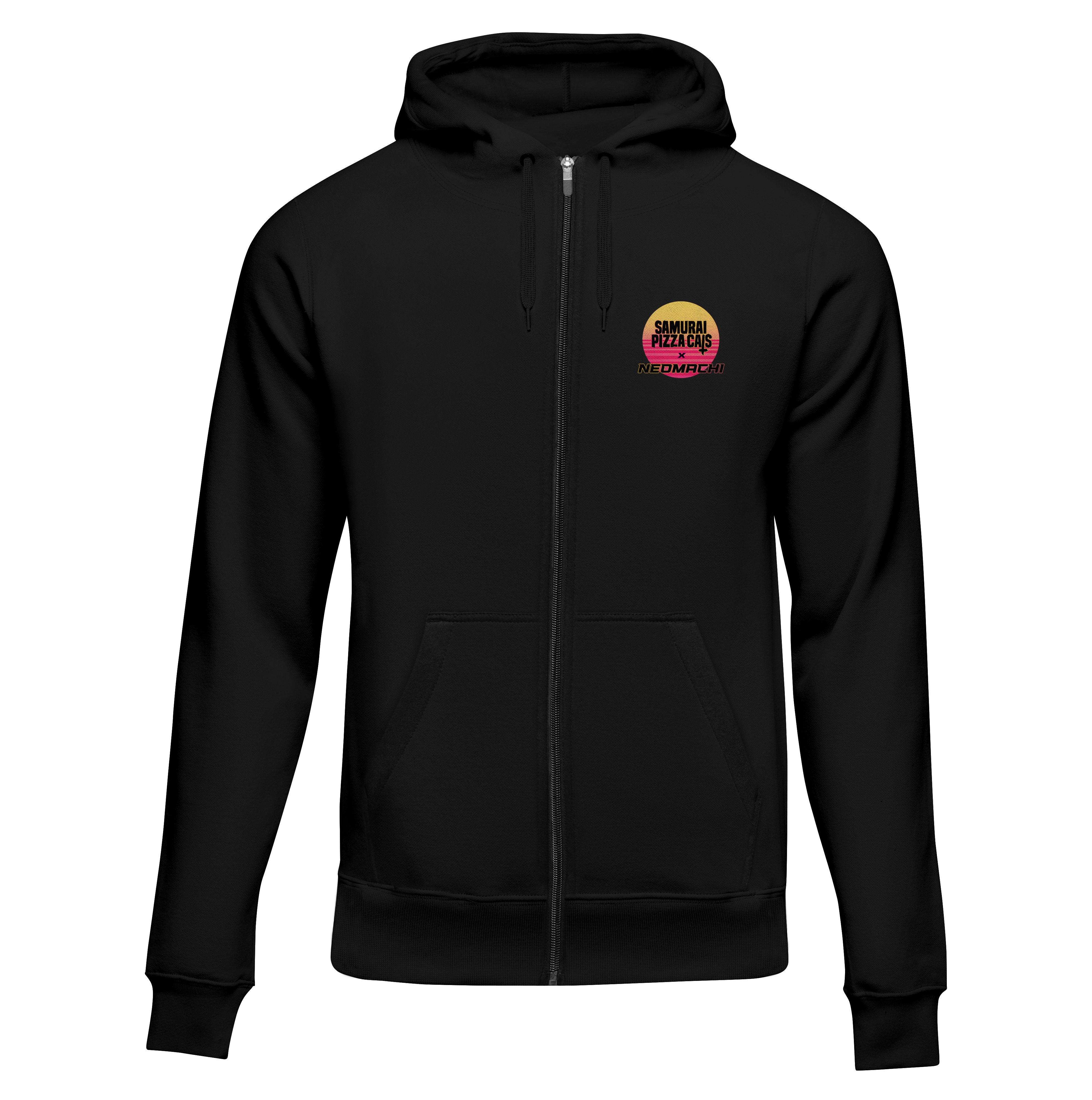 GOLDEN CITY ZIP HOODIE Cyberpunk Black