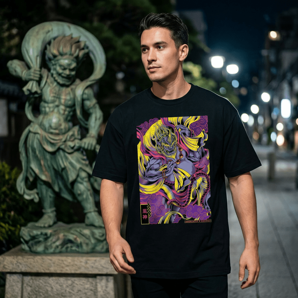 FUJIN: T - SHIRT - NEOMACHI - Cyberpunk - Techwear - Gaming