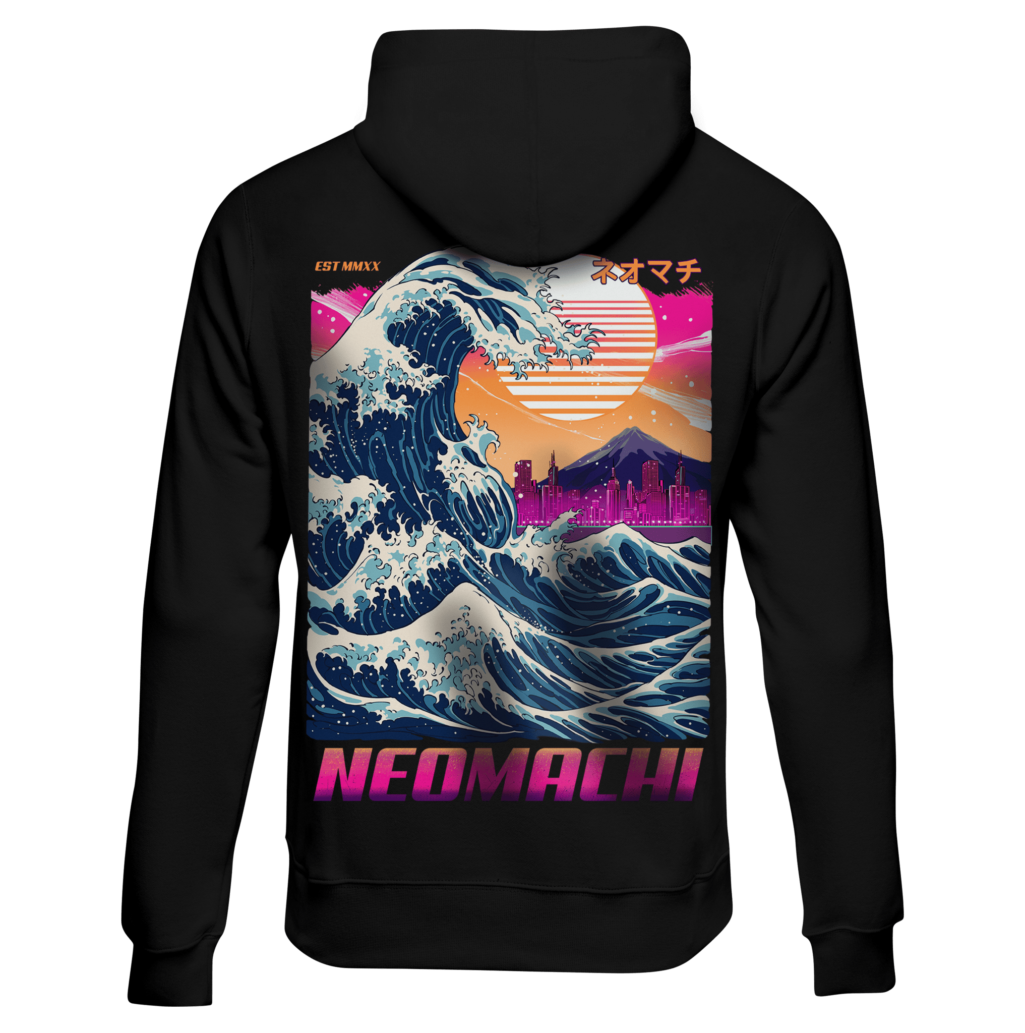 KANAGAWA: HOODIE - NEOMACHI - Cyberpunk - Techwear - Gaming