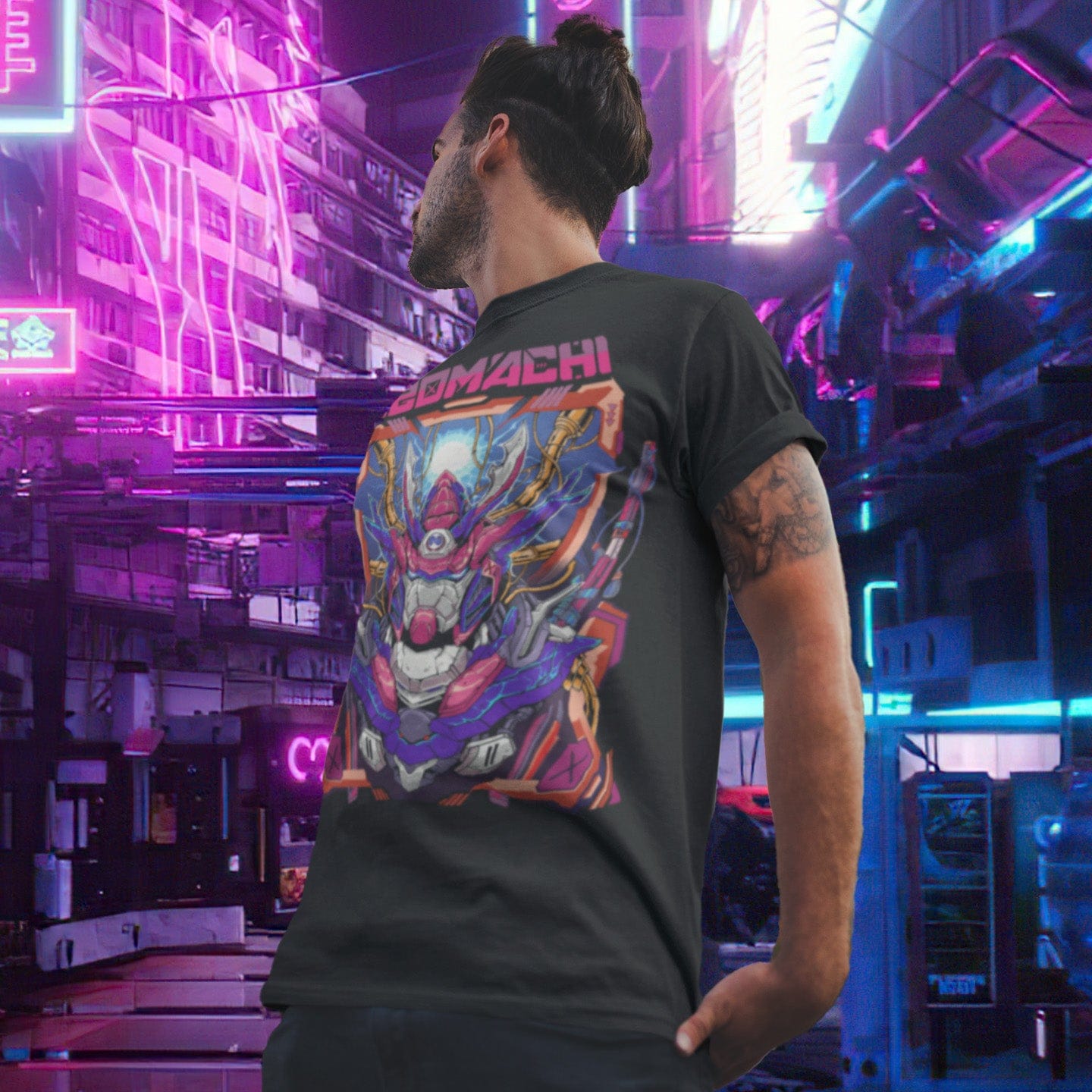 MECHA T-shirt Cyberpunk Model Future 2049