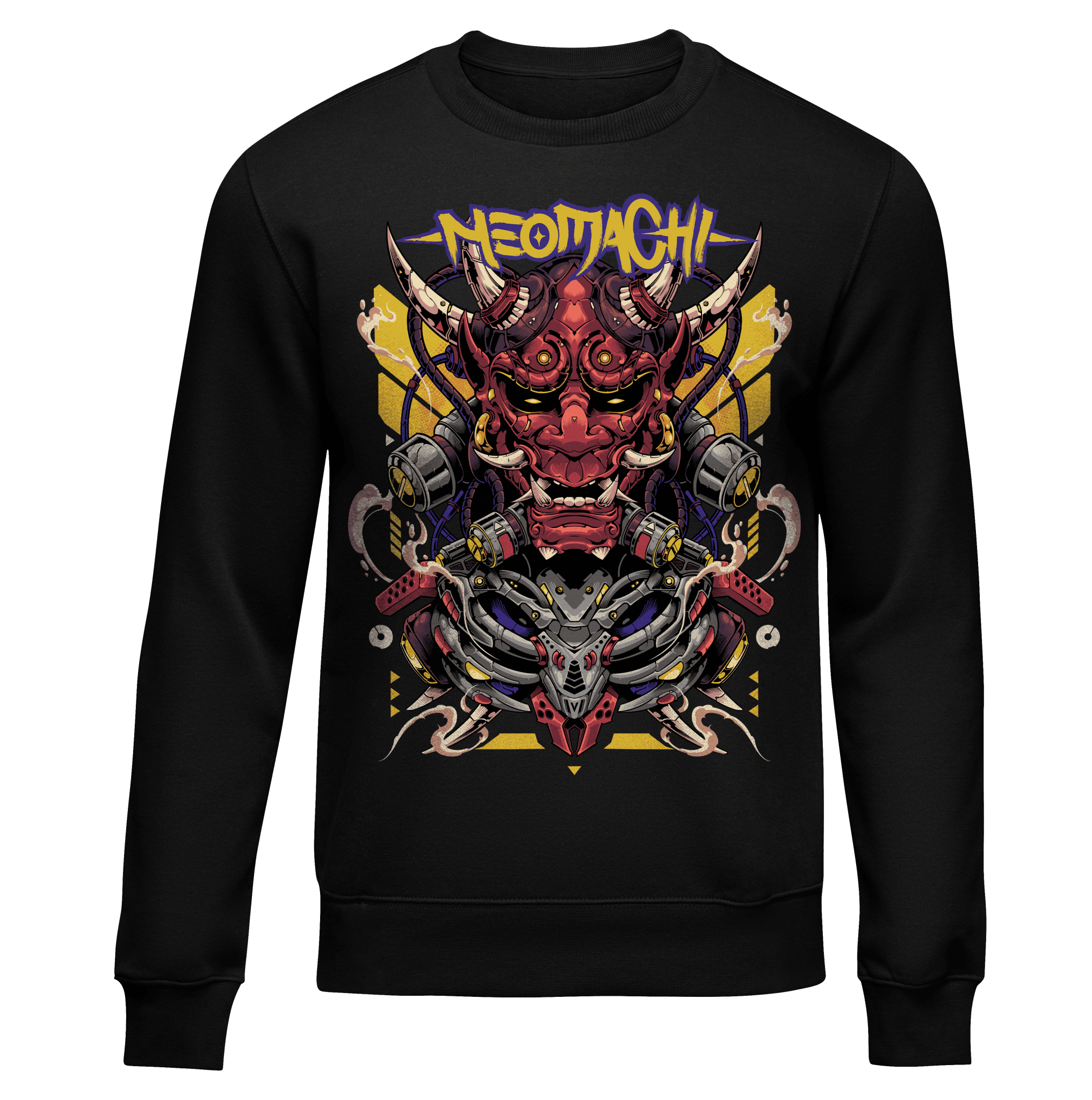 ONI: SWEATSHIRT - NEOMACHI - Cyberpunk - Techwear - Gaming
