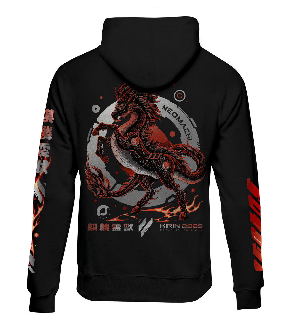 QILIN: HOODIE - NEOMACHI - Cyberpunk - Techwear - Gaming