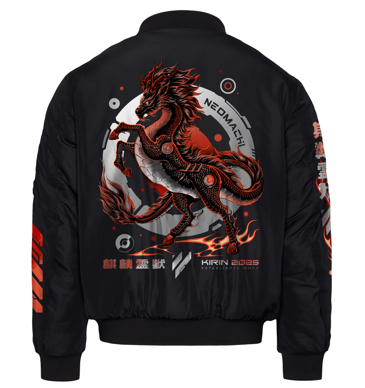 QILIN: PREMIUM BOMBER - NEOMACHI - Cyberpunk - Techwear - Gaming