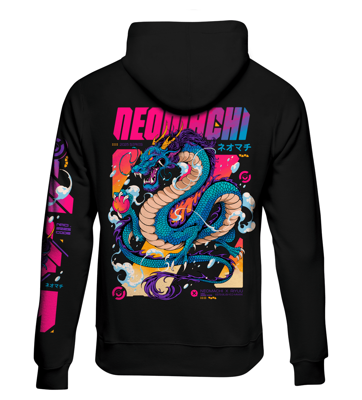 RYUU: HOODIE - NEOMACHI - Cyberpunk - Techwear - Gaming