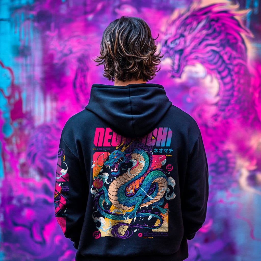RYUU: HOODIE - NEOMACHI - Cyberpunk - Techwear - Gaming