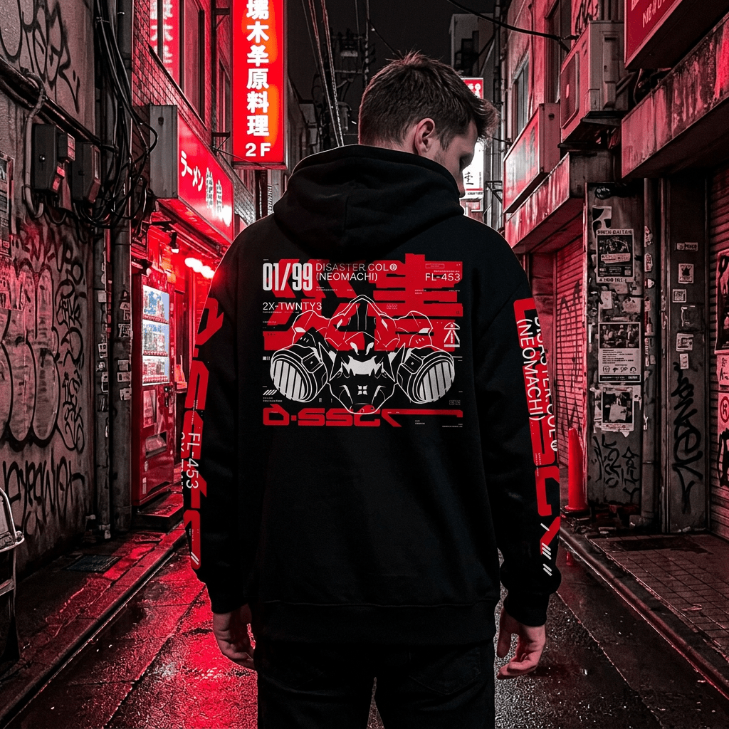 SAIGAI: HOODIE - NEOMACHI - Cyberpunk - Techwear - Gaming