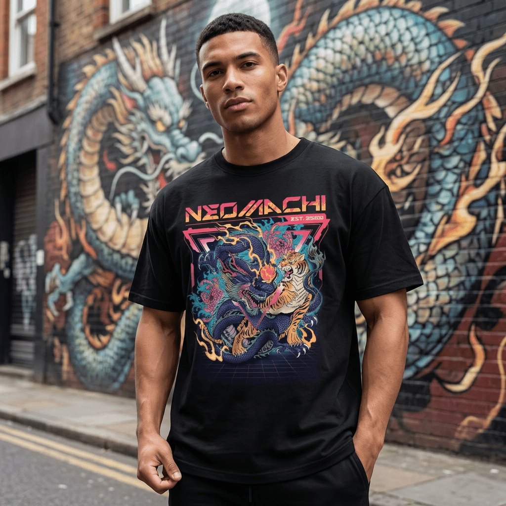 SENTŌ: T - SHIRT - NEOMACHI - Cyberpunk - Techwear - Gaming
