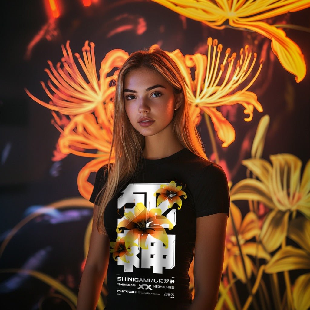 SHINIGAMI 2.0: WOMAN'S TEE - NEOMACHI - Cyberpunk - Techwear - Gaming