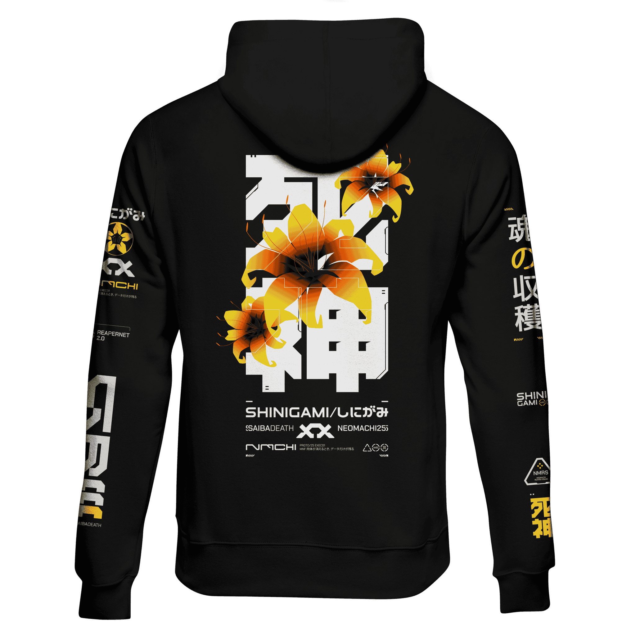 SHINIGAMI: HOODIE - NEOMACHI - Cyberpunk - Techwear - Gaming