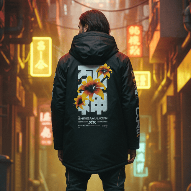 SHINIGAMI: PARKA - NEOMACHI - Cyberpunk - Techwear - Gaming