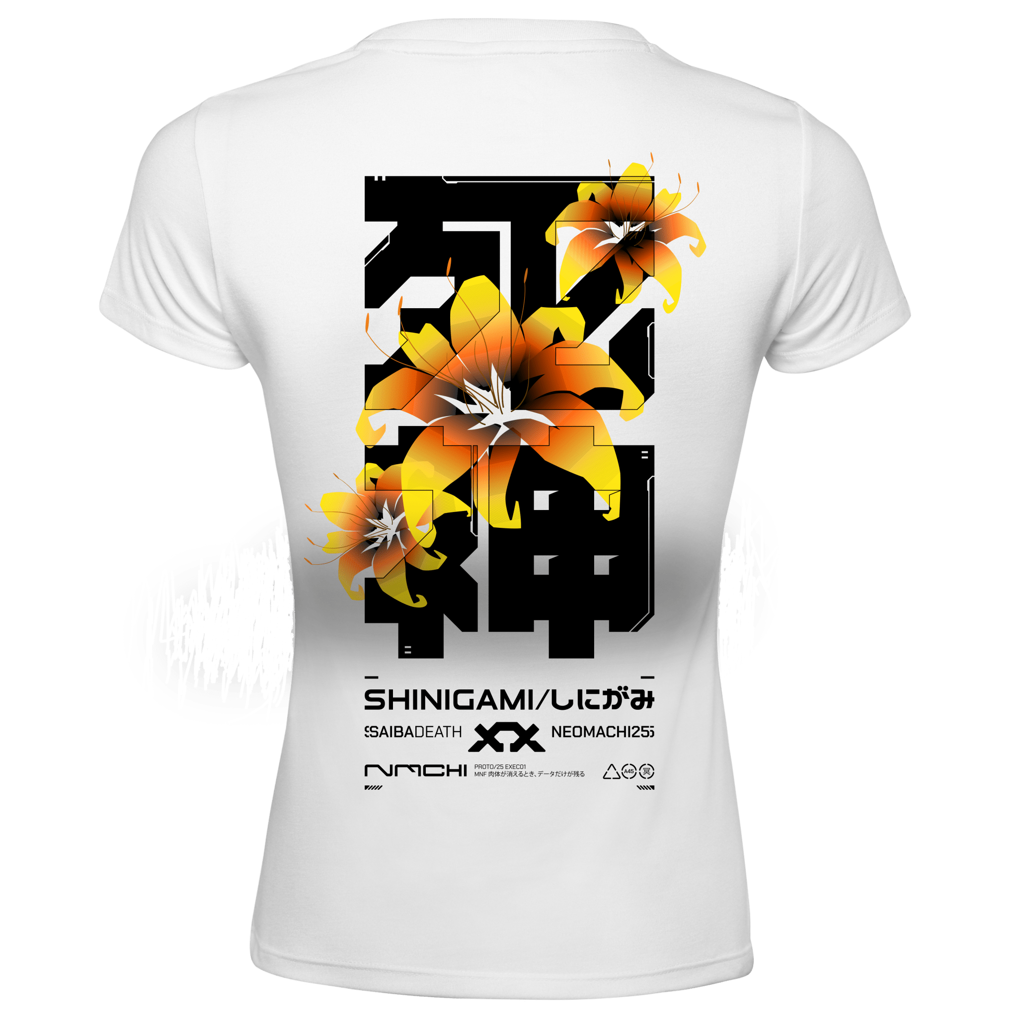 SHINIGAMI: WOMAN'S TEE - NEOMACHI - Cyberpunk - Techwear - Gaming