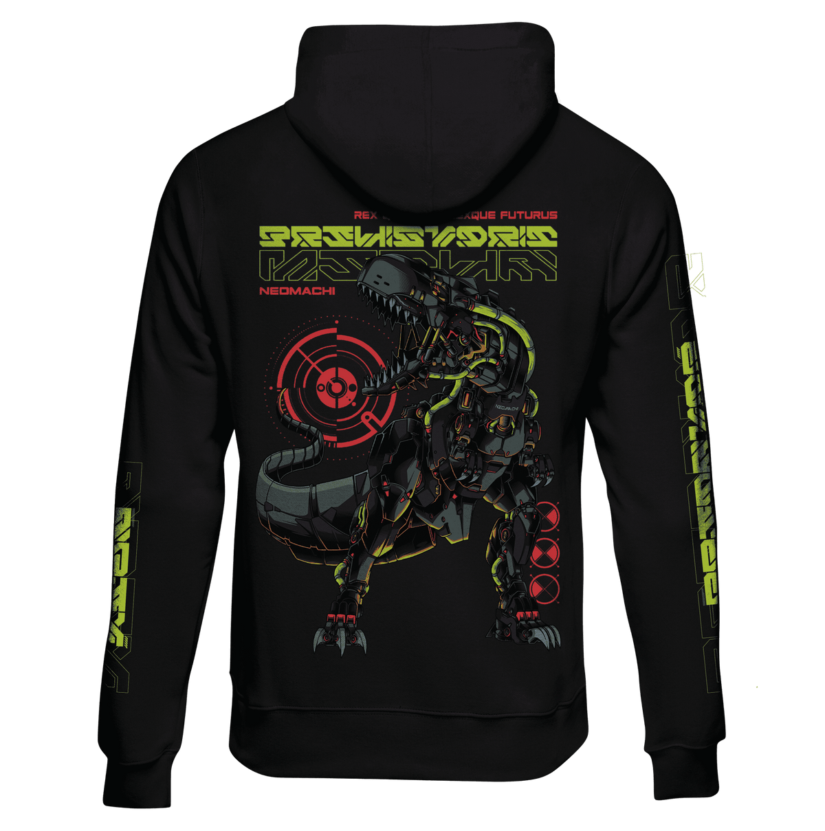 T - REX: ZIP HOODIE - NEOMACHI - Cyberpunk - Techwear - Gaming
