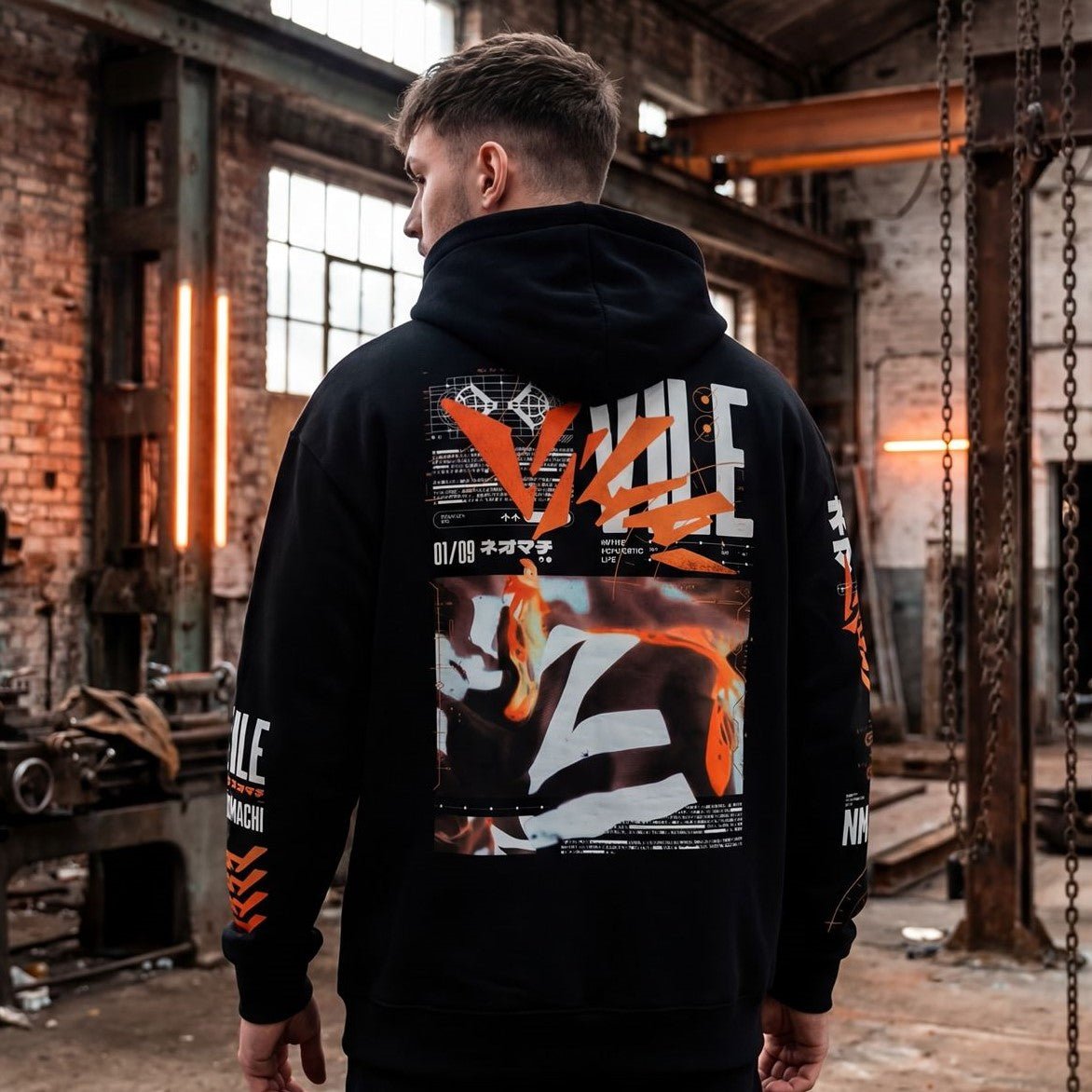 VILE: HOODIE - NEOMACHI - Cyberpunk - Techwear - Gaming