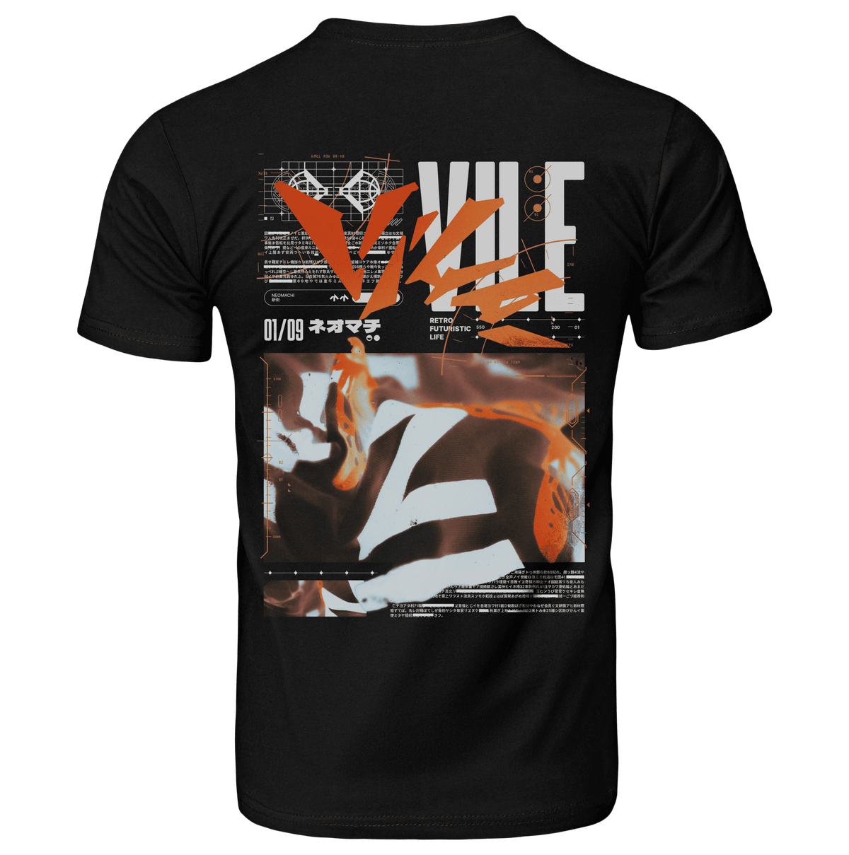 VILE: T - SHIRT - NEOMACHI - Cyberpunk - Techwear - Gaming