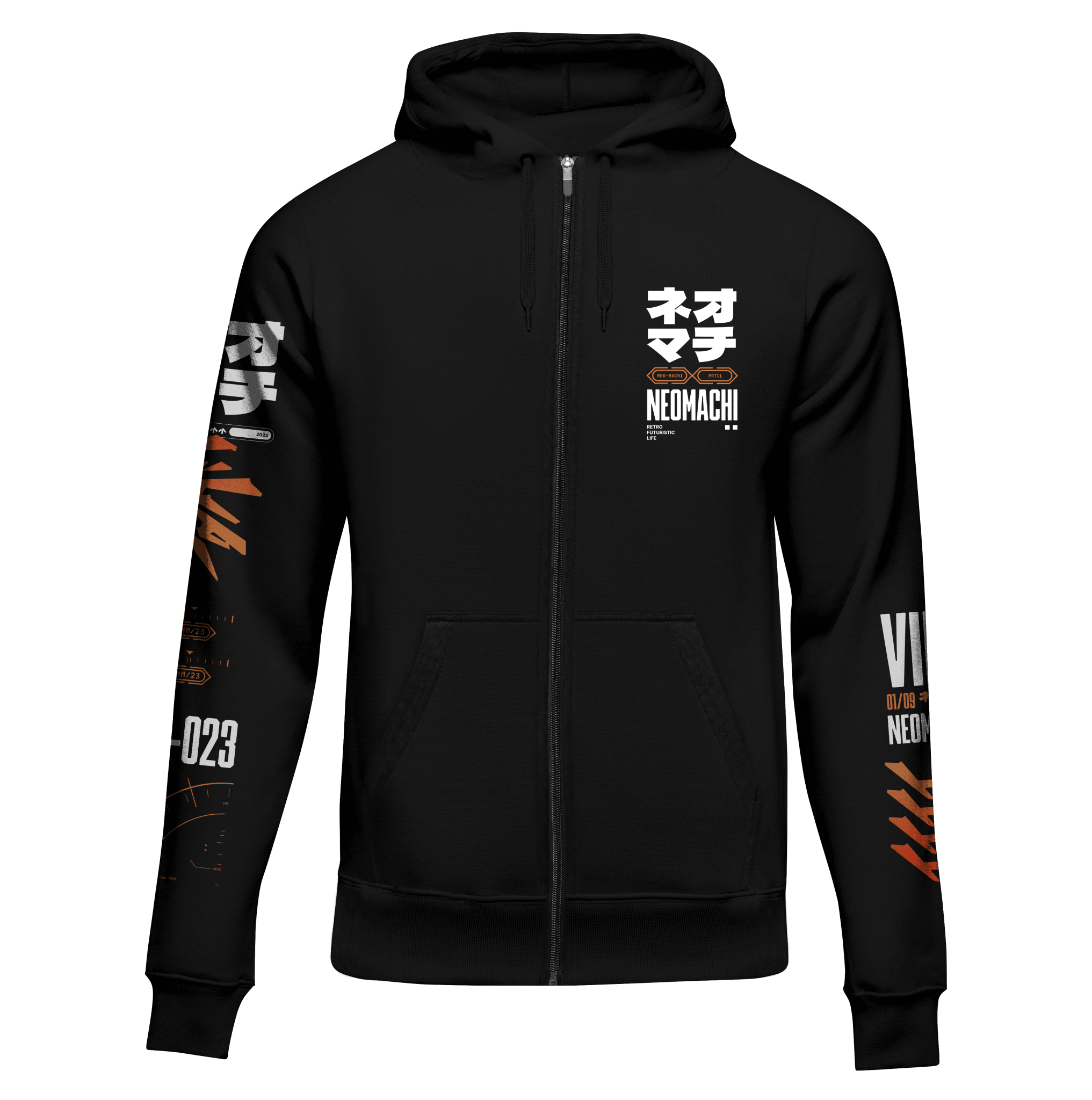 VILE: ZIP HOODIE - NEOMACHI - Cyberpunk - Techwear - Gaming