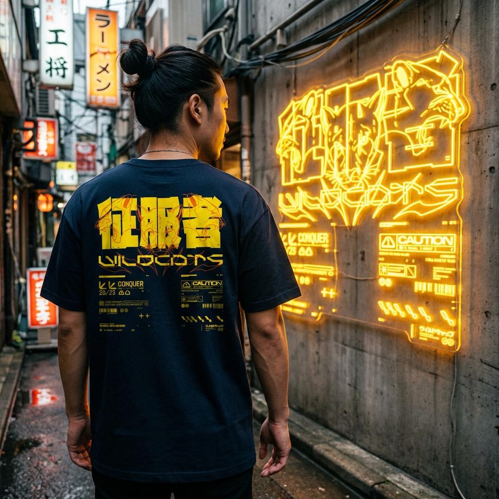 YASEI: T - SHIRT - NEOMACHI - Cyberpunk - Techwear - Gaming