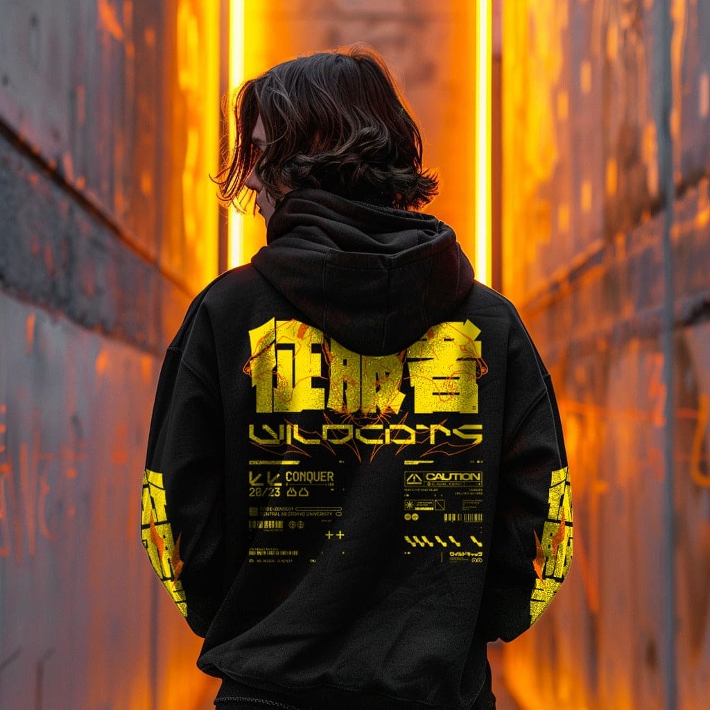 YASEI: ZIP HOODIE - NEOMACHI - Cyberpunk - Techwear - Gaming
