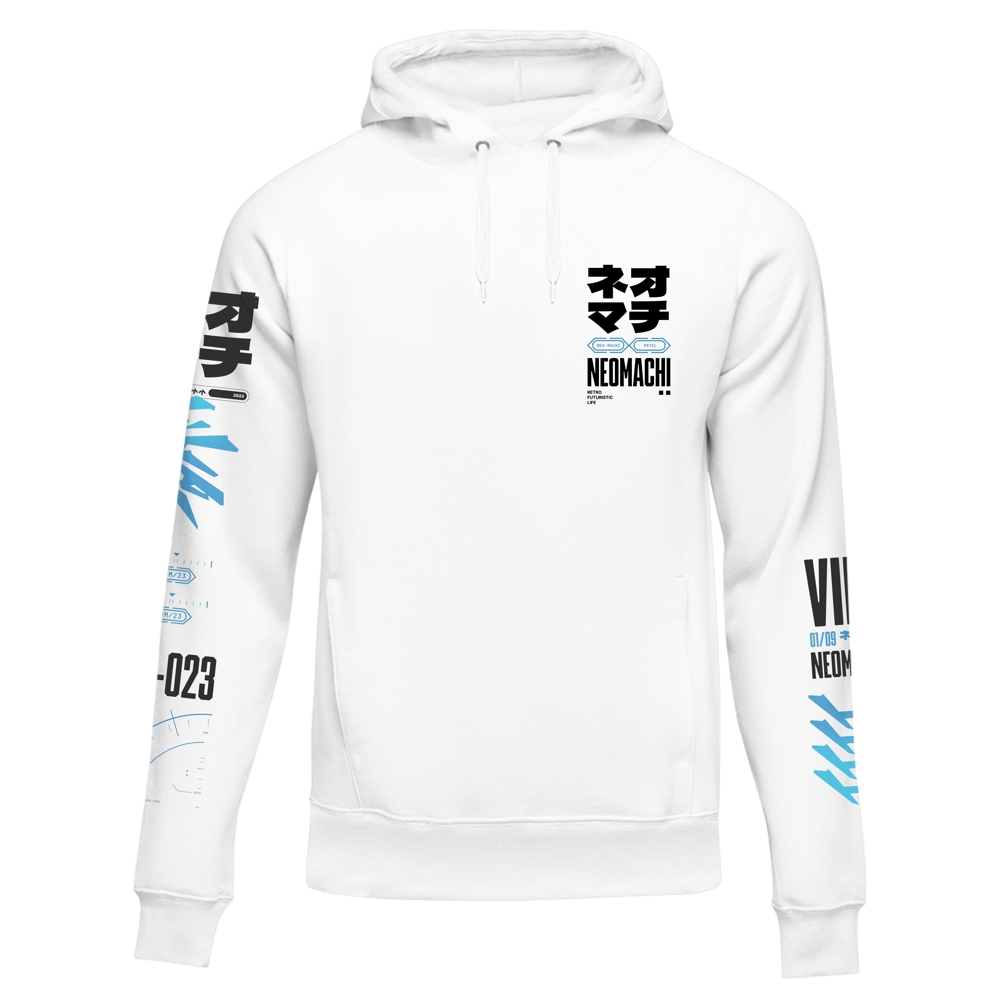 VILE HOODIE Cyberpunk White