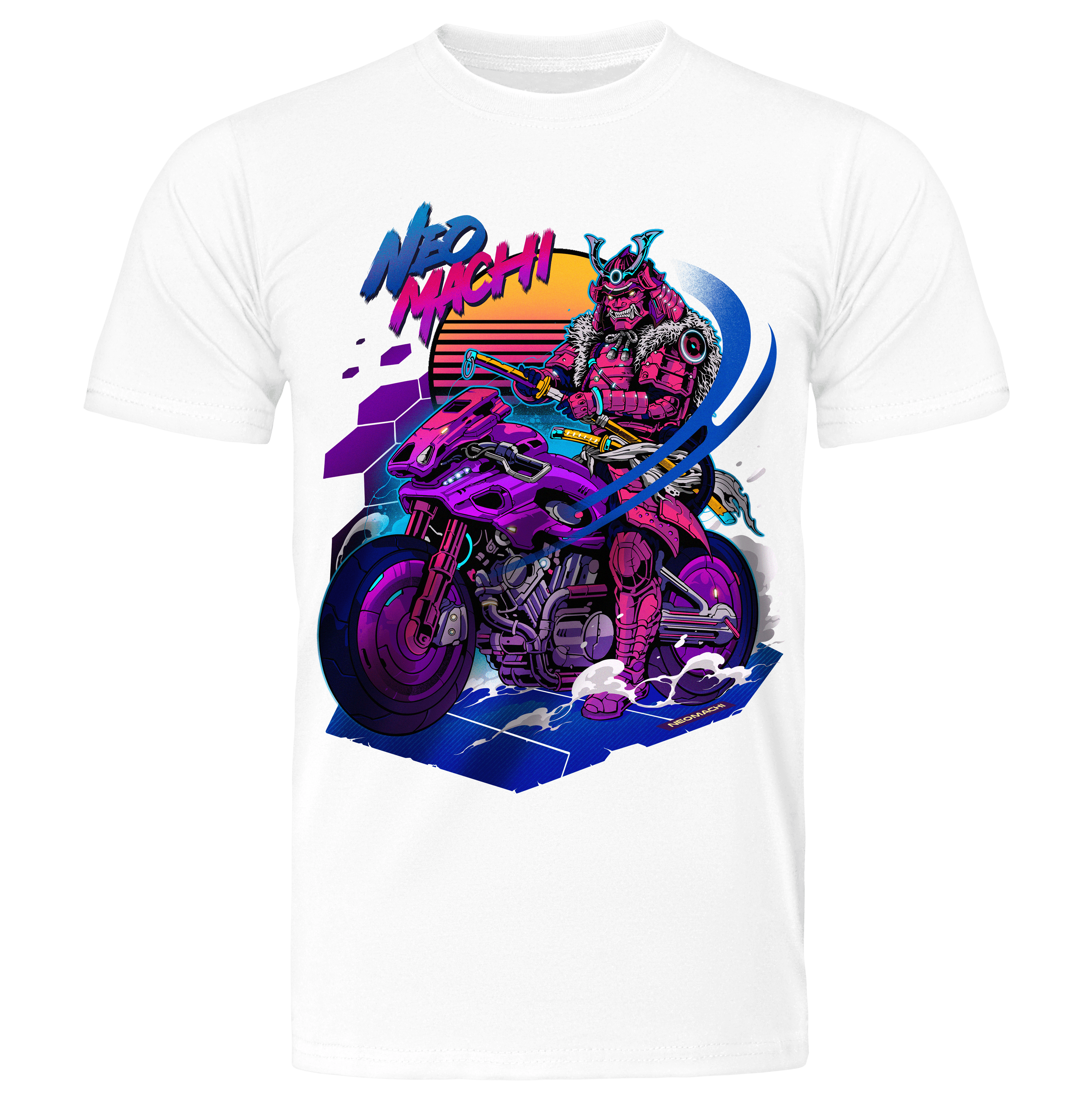 BAIKU T-shirt Cyberpunk White