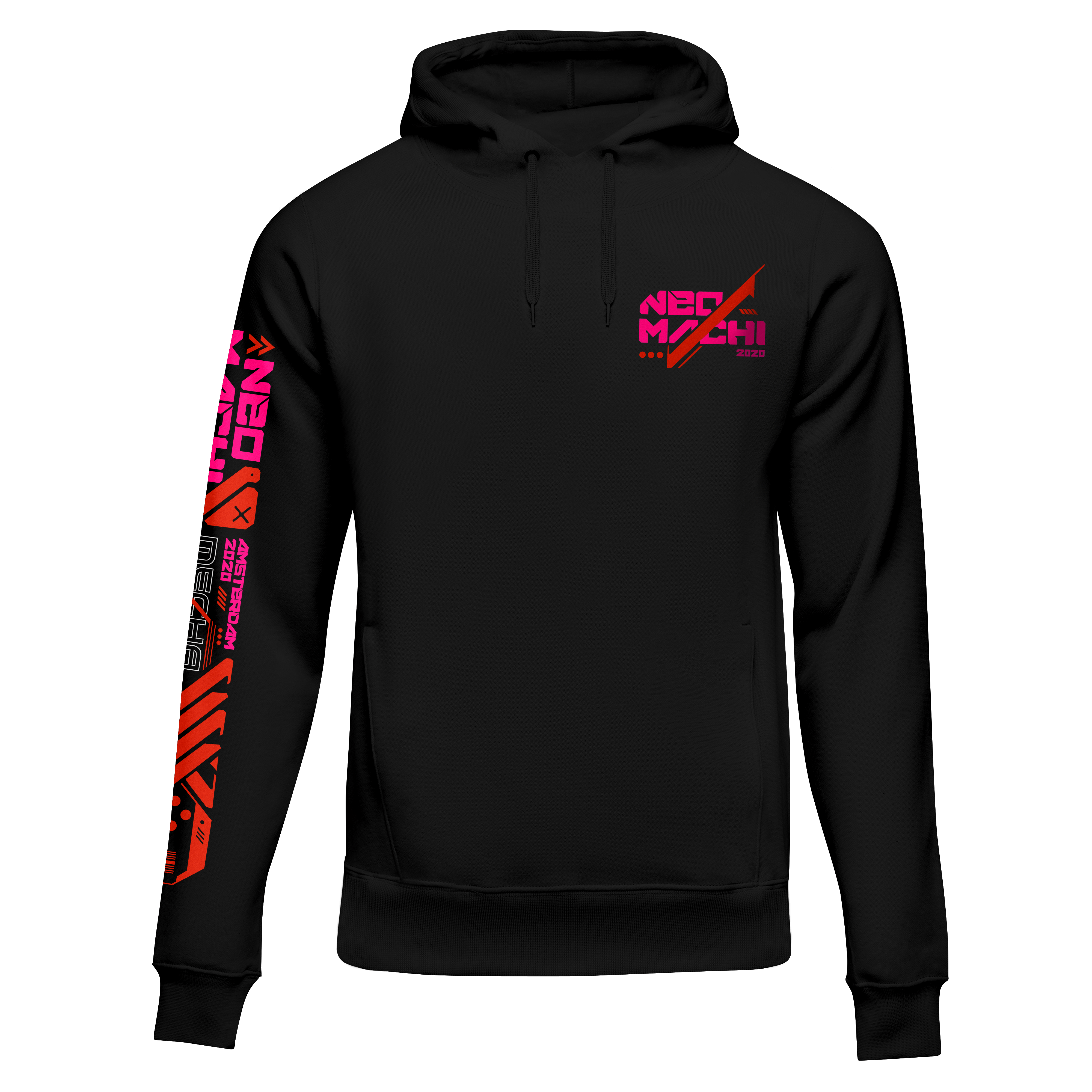 MECHA Hoodie Cyberpunk Black