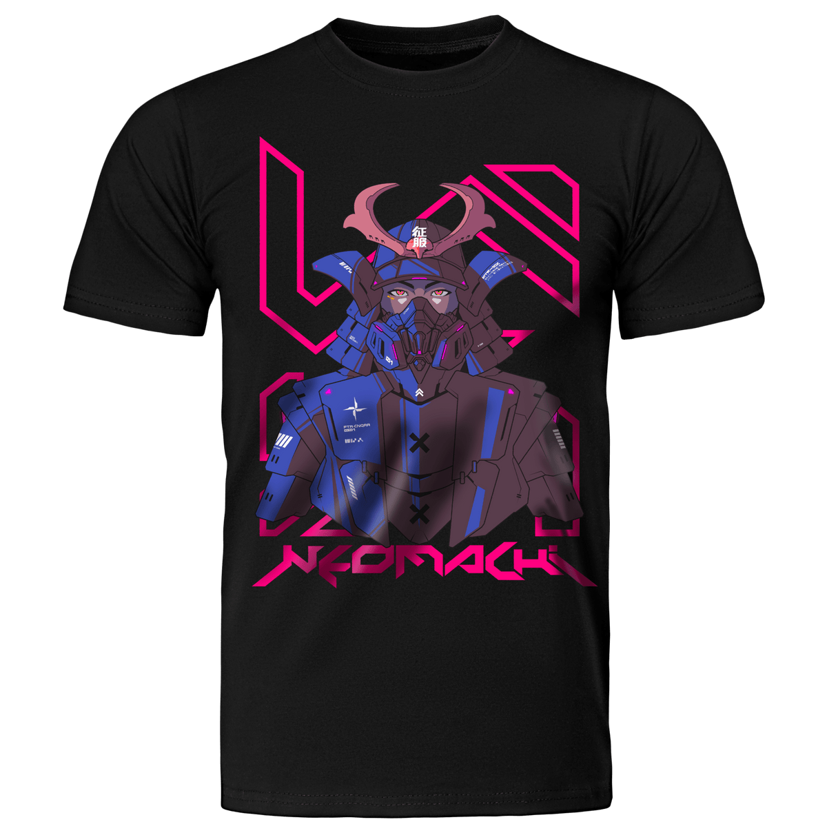 5AMUR41: T - SHIRT - NEOMACHI - Cyberpunk - Techwear - Gaming