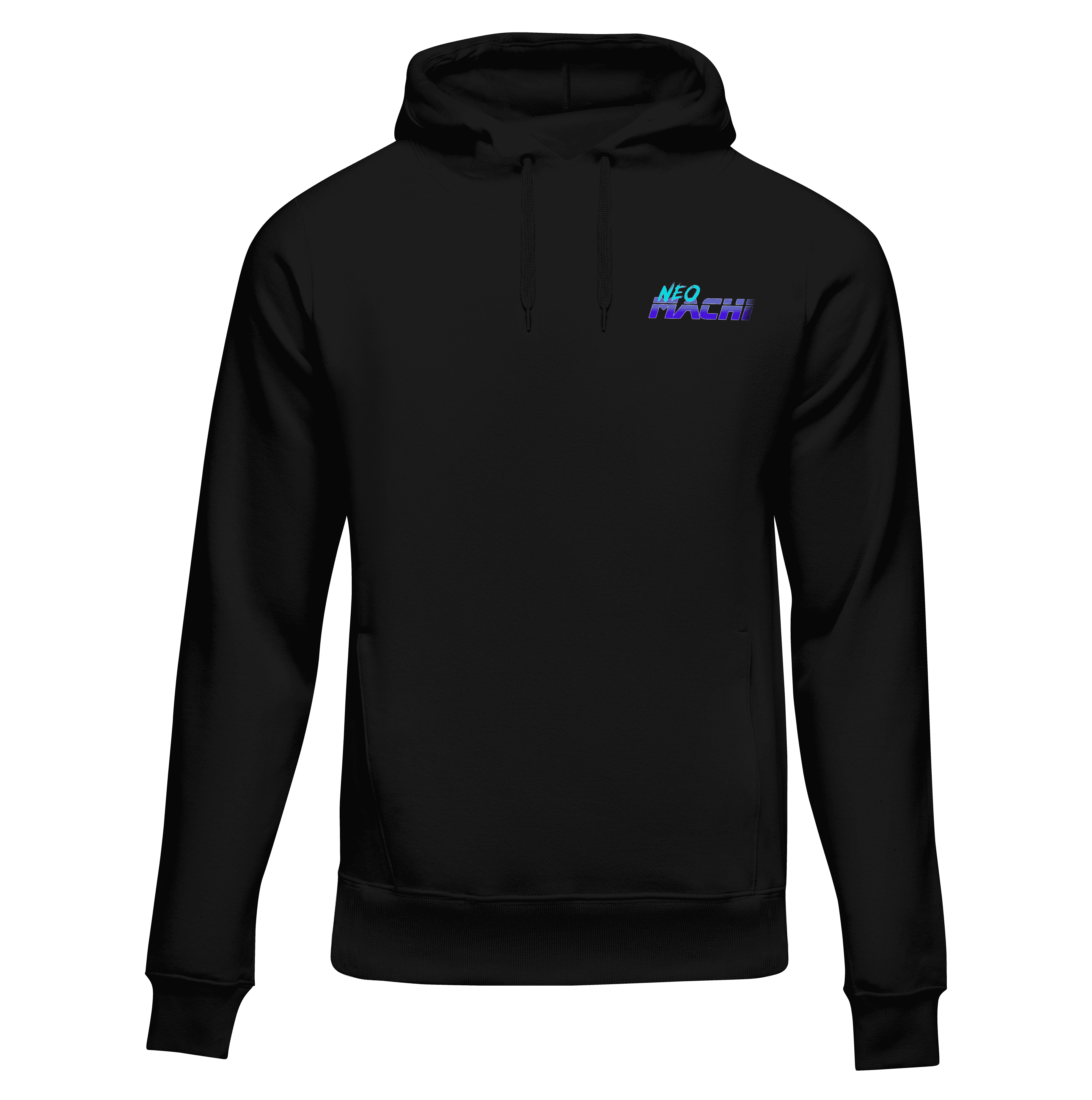 Ryutatu - Black - Front - cyberpunk Hoodie - Neomachi