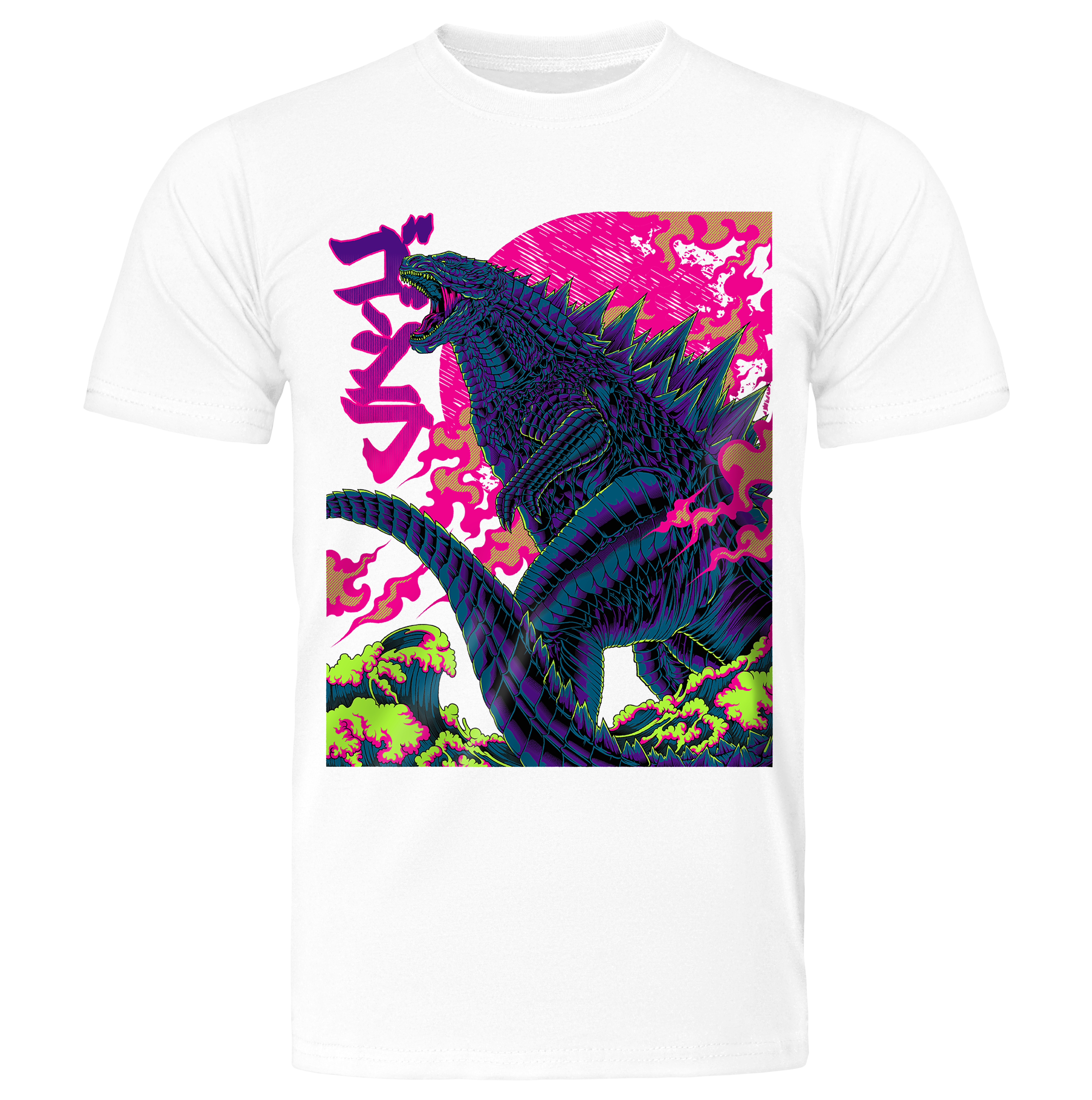Gojira T-shirt - White - Front - cyberpunk t-shirt - Neomachi