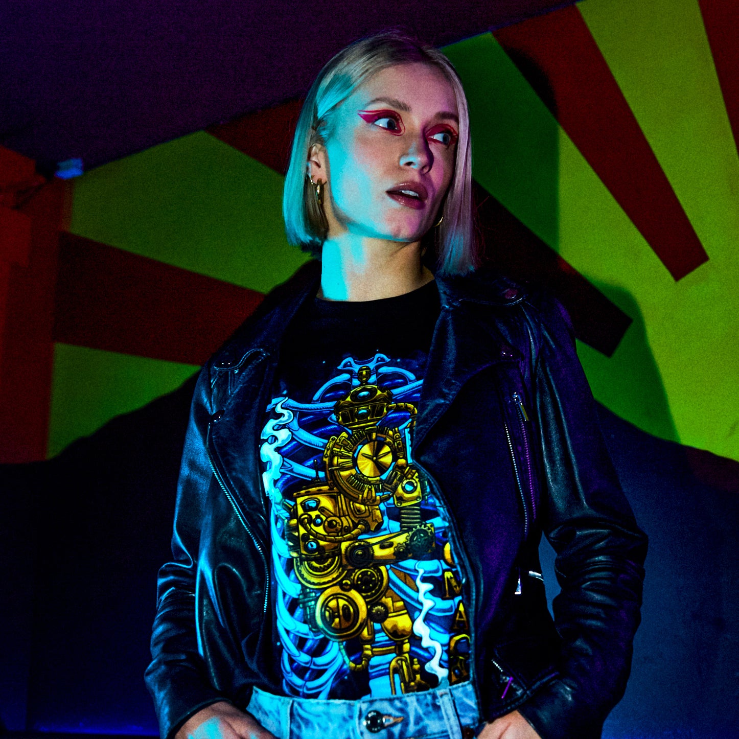 Joki T-shirt - Black - Japanese Front - cyberpunk t-shirt - Neomachi