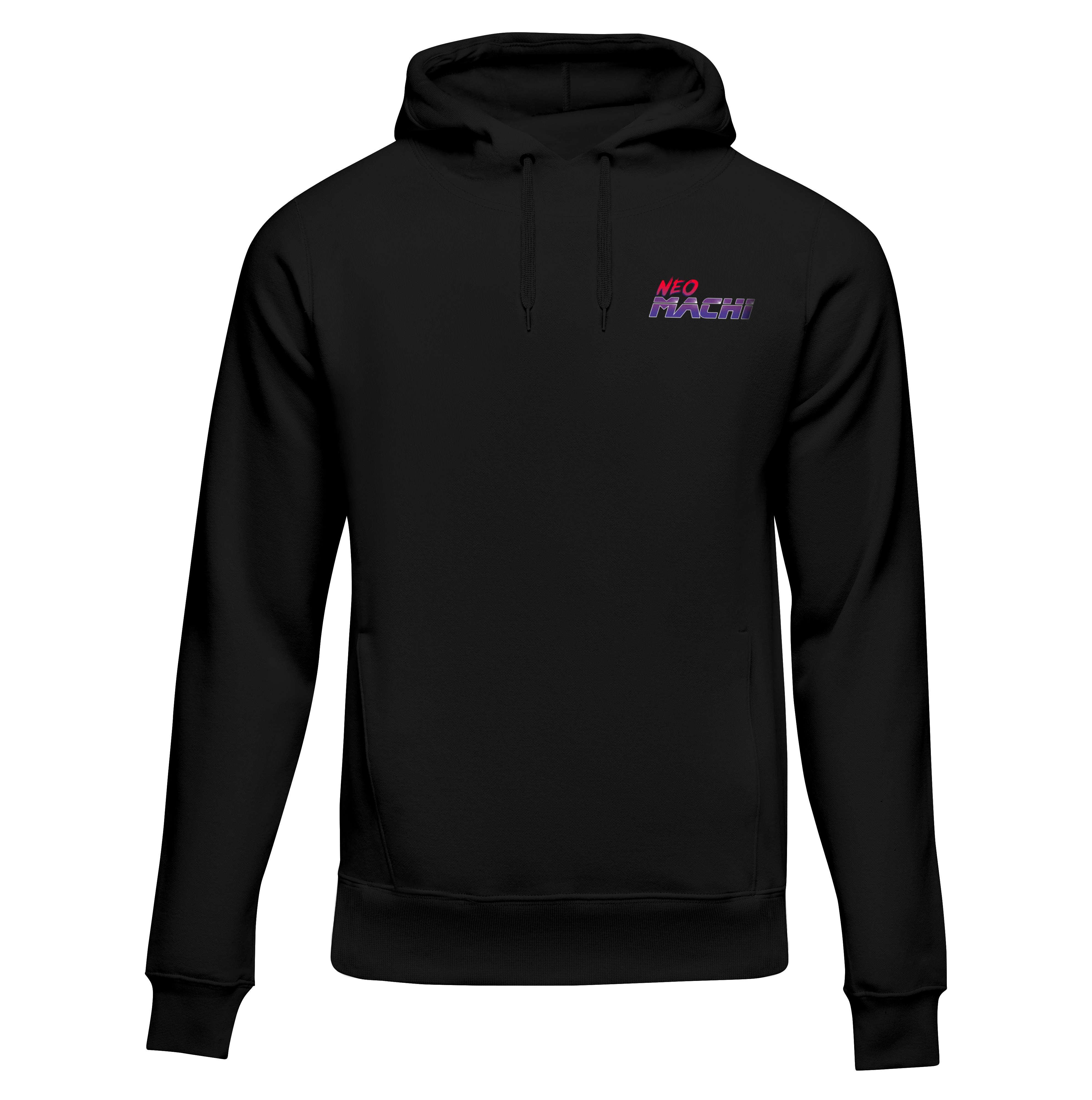 Akuma hoodie - Black - Front - cyberpunk sweaters - Neomachi