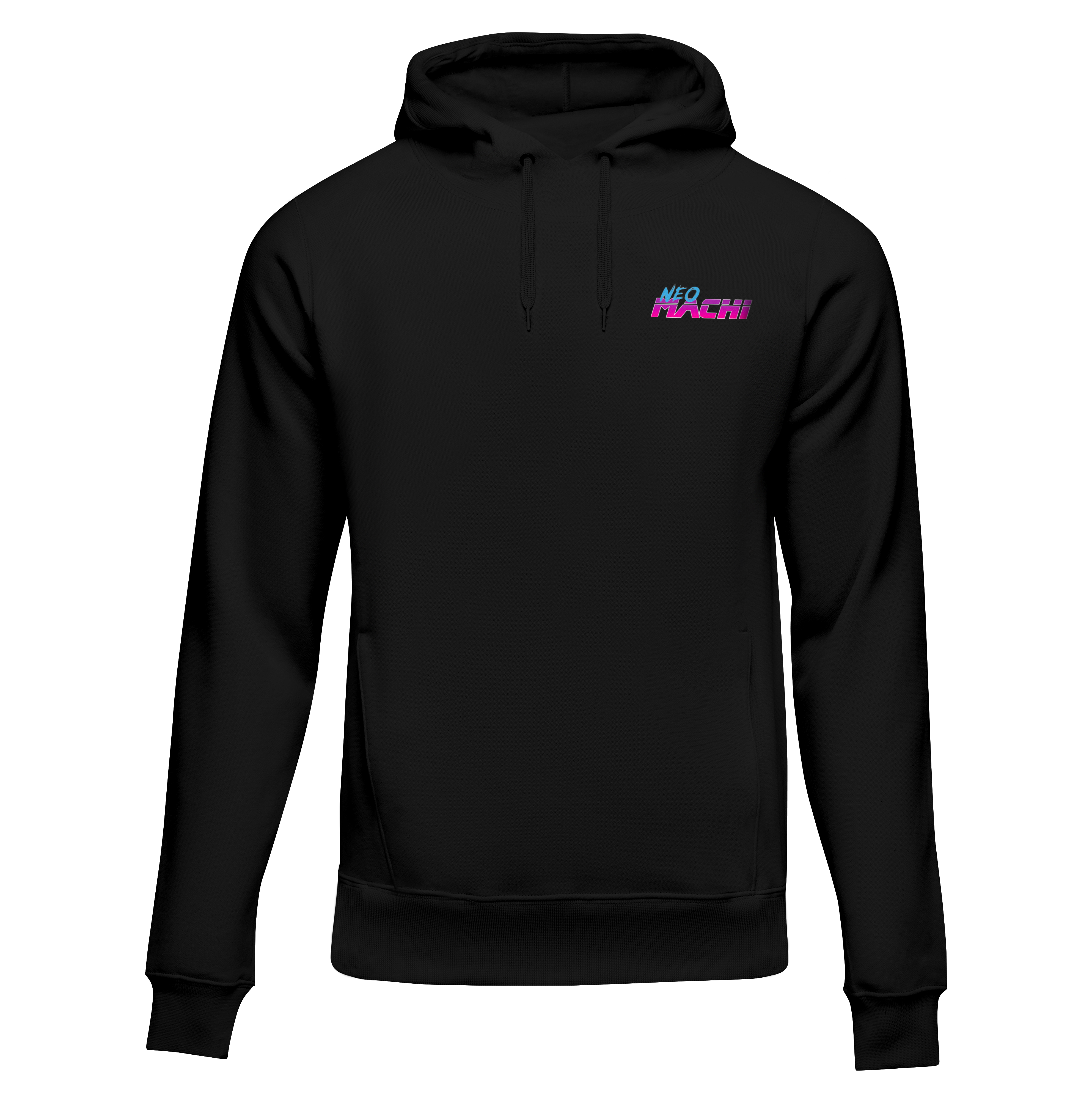 TORII: HOODIE - Black - Front - cyberpunk HOODIE - Neomachi