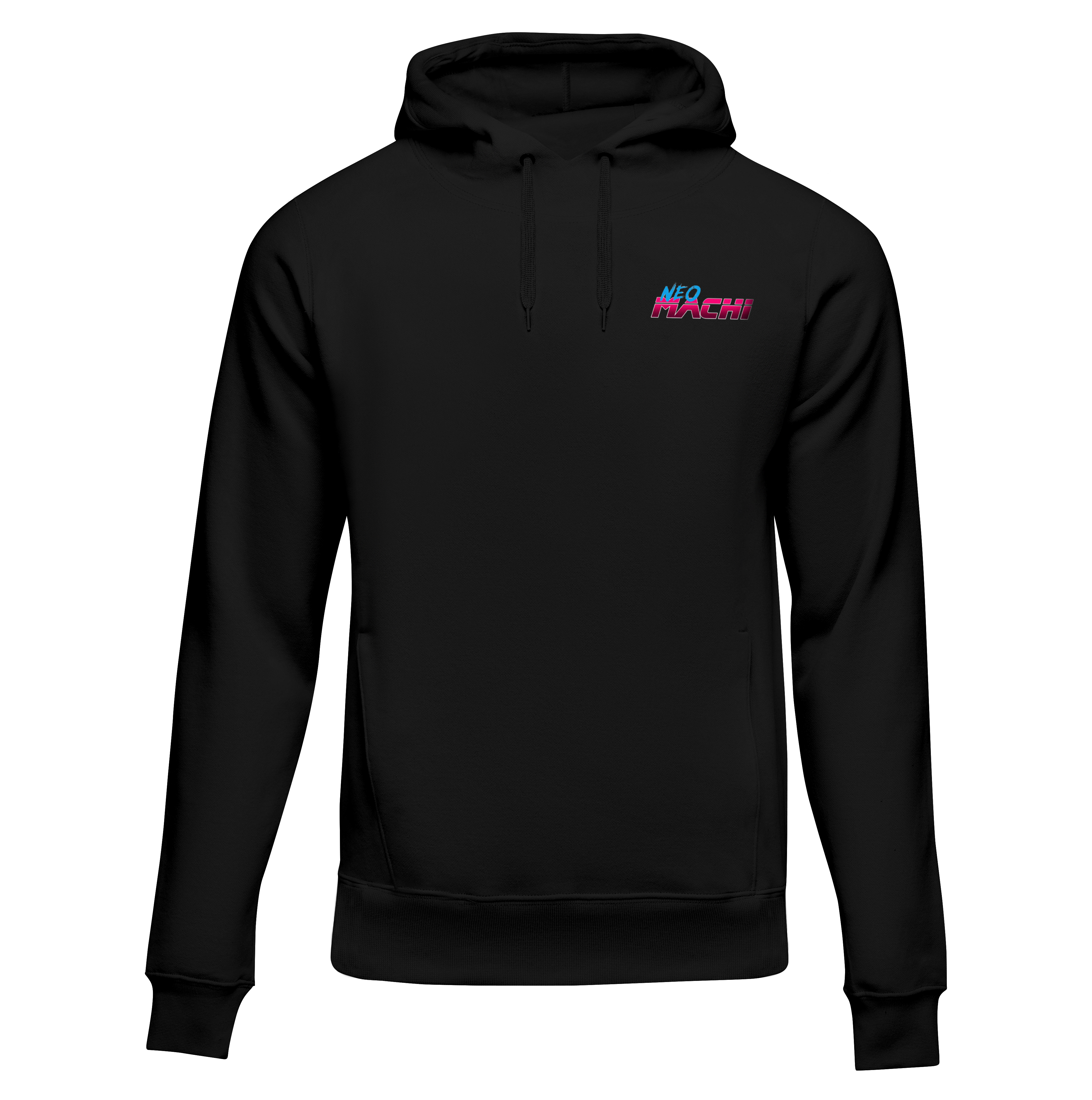 TAKO: HOODIE - Black - Front - cyberpunk HOODIE - Neomachi