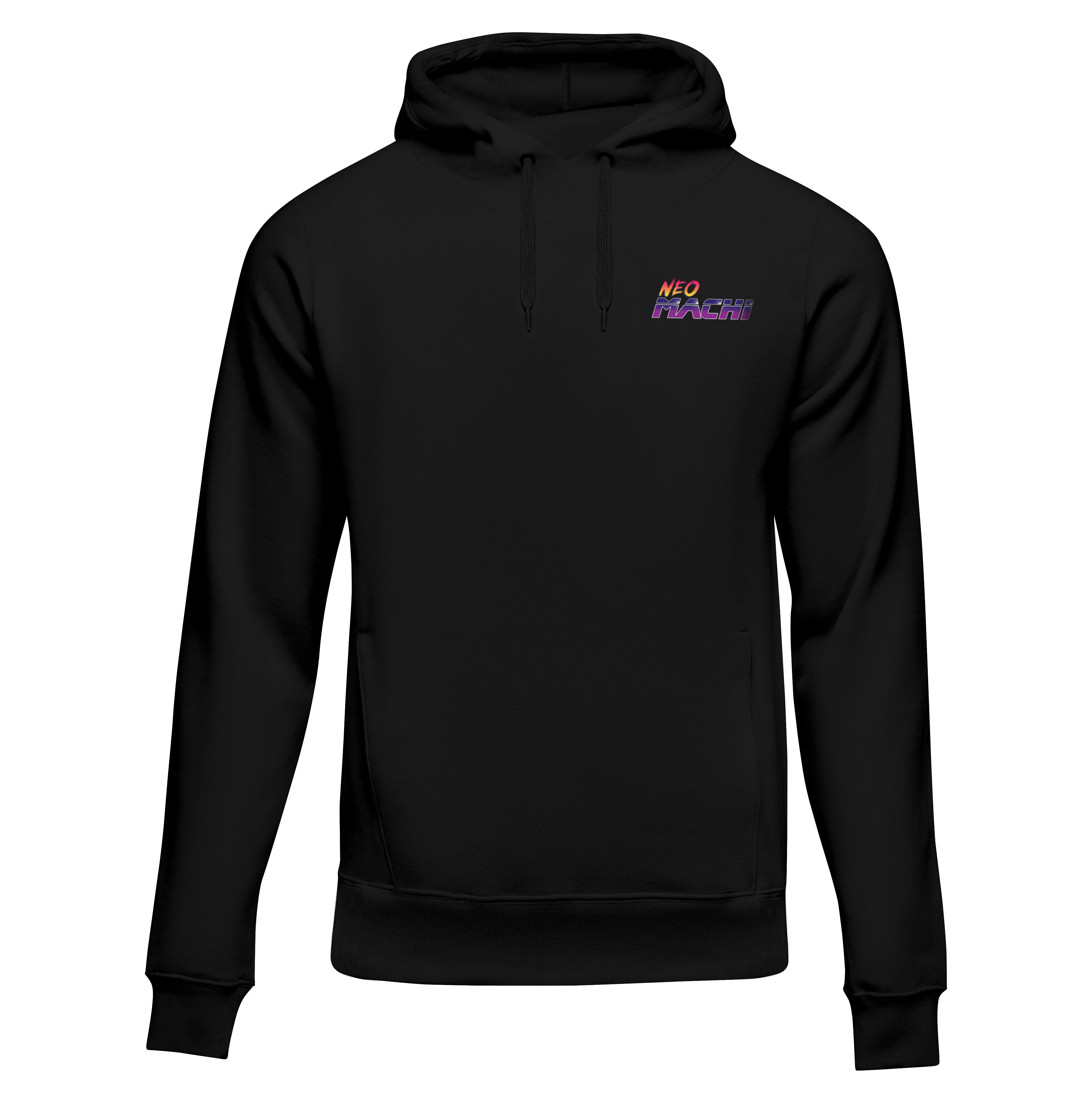 Hayai Hoodie - Black - front - cyberpunk Hoodie - Neomachi