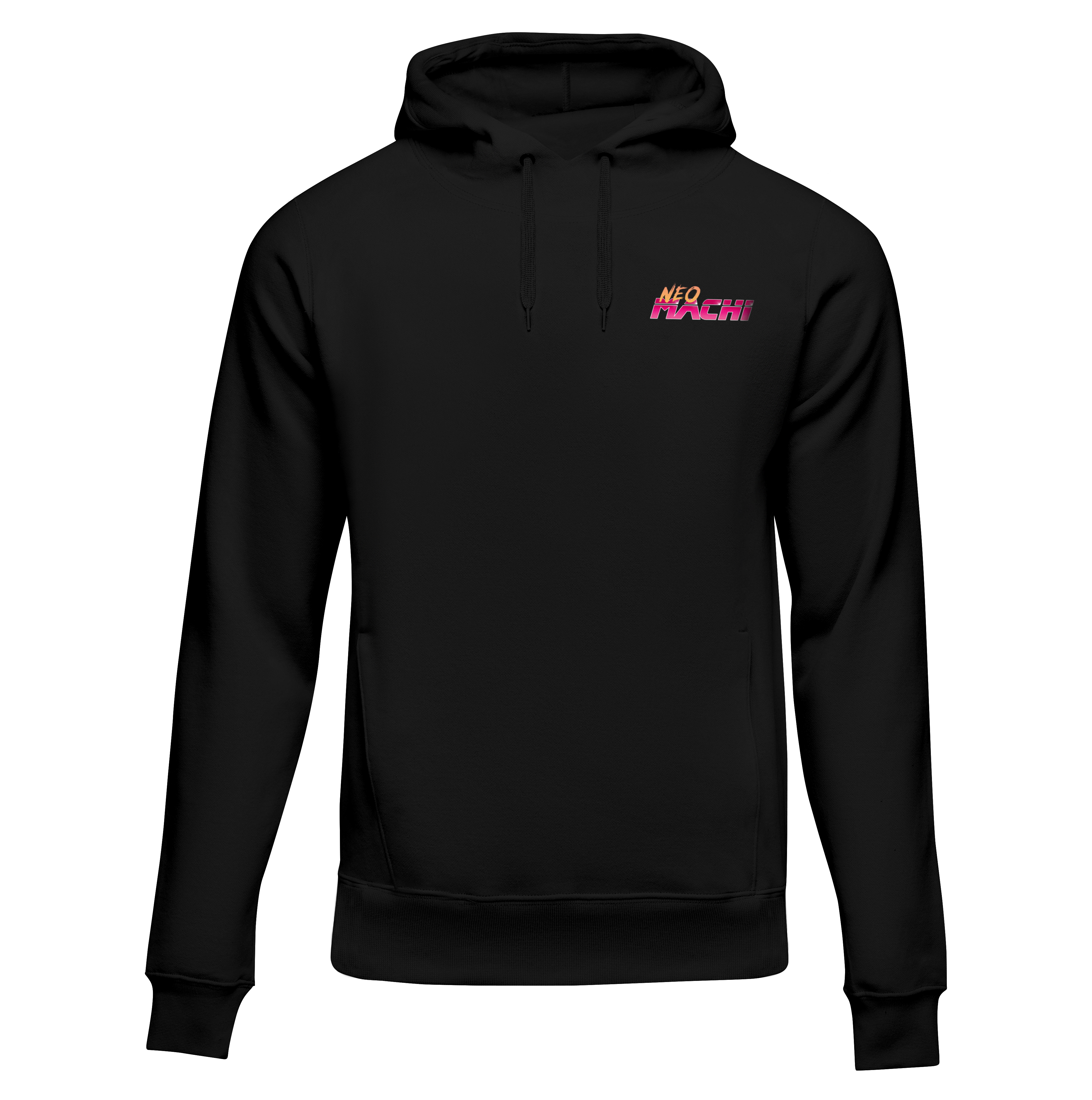 Fumi Hoodie - Black - front - cyberpunk Hoodie - Neomachi