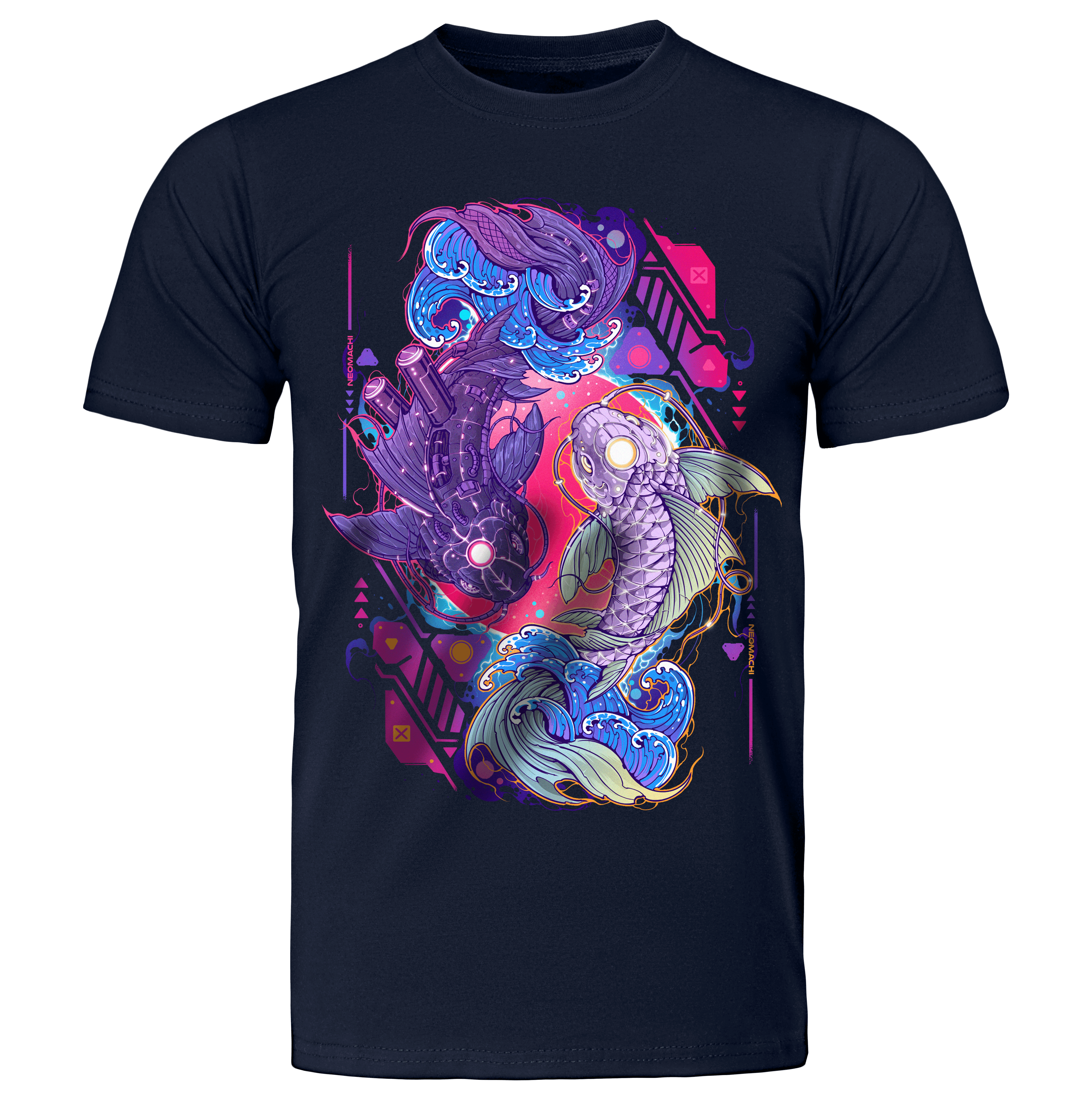 ONMYO - t-shirt - navy - cyberpunk - vaporwave - neomachi