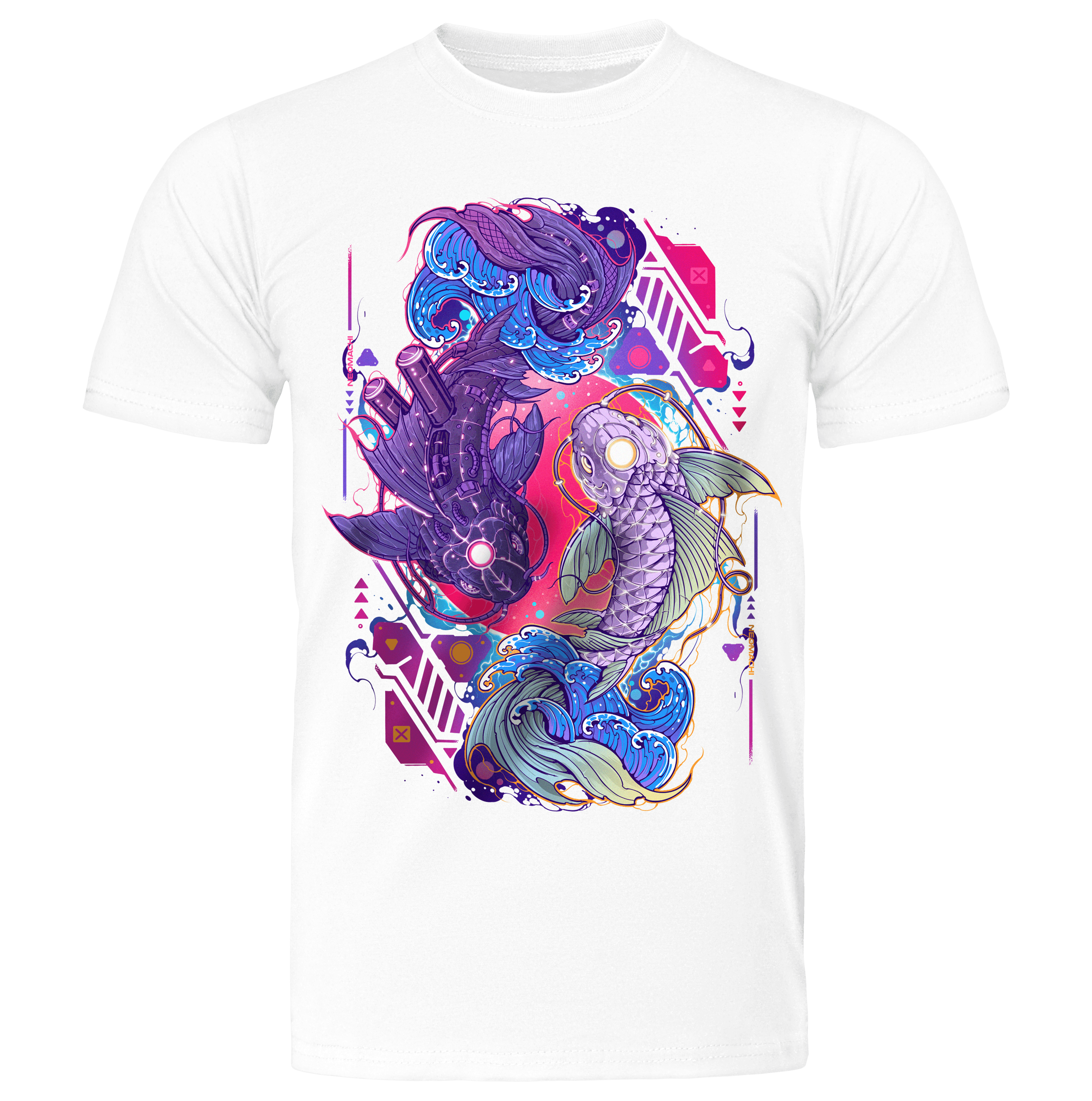 ONMYO - t-shirt - white - cyberpunk - vaporwave - neomachi