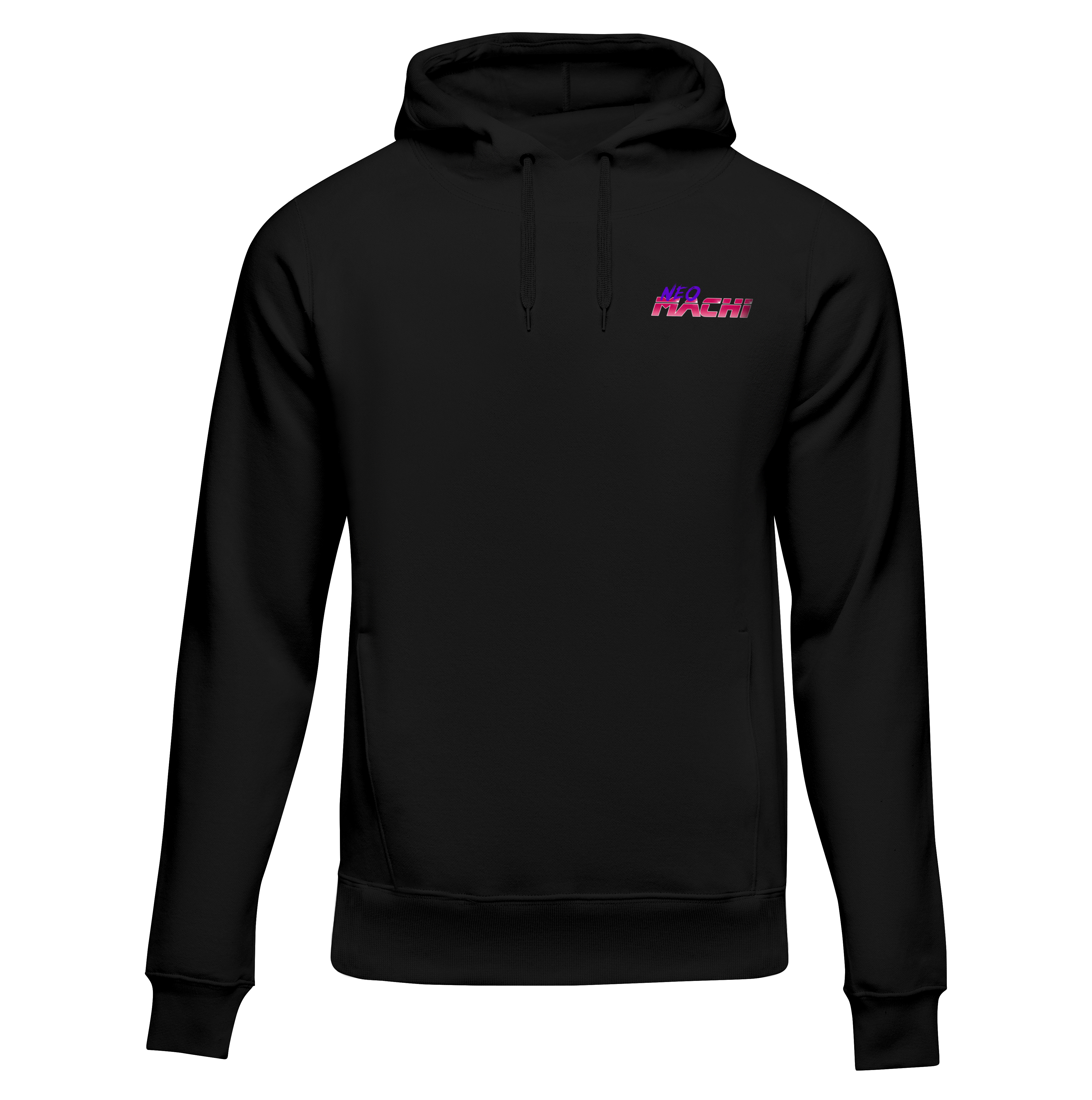 YAKUZAGĀRU: HOODIE- Black - Front - cyberpunk sweaters - Neomachi