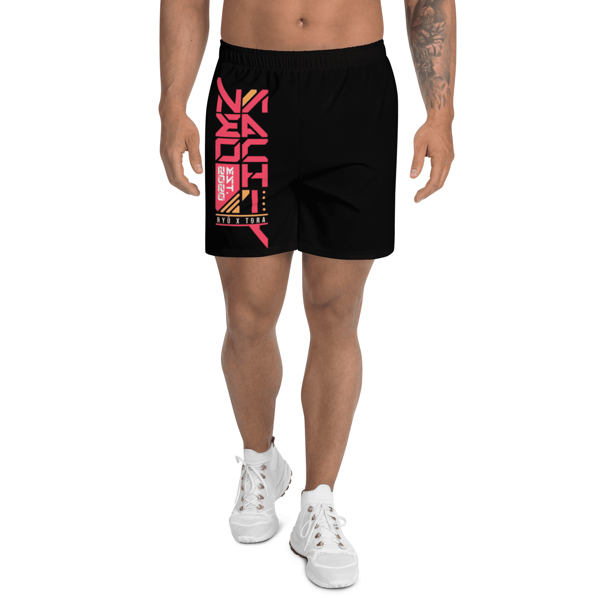 SENTŌ: SHORTS - Black - Front - cyberpunk Shorts - Neomachi