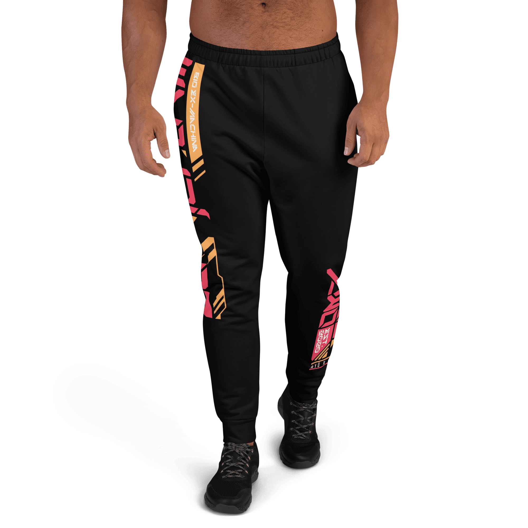 SENTŌ: JOGGERS - Black- Front - cyberpunk Joggers - Neomachi